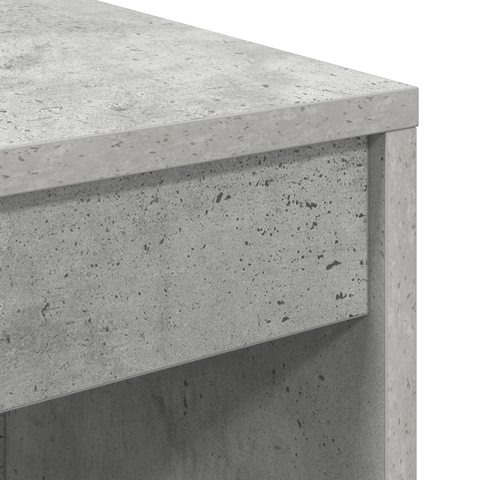 Writing Desk Concrete grey Particle board with concrete grey finish - Image 7