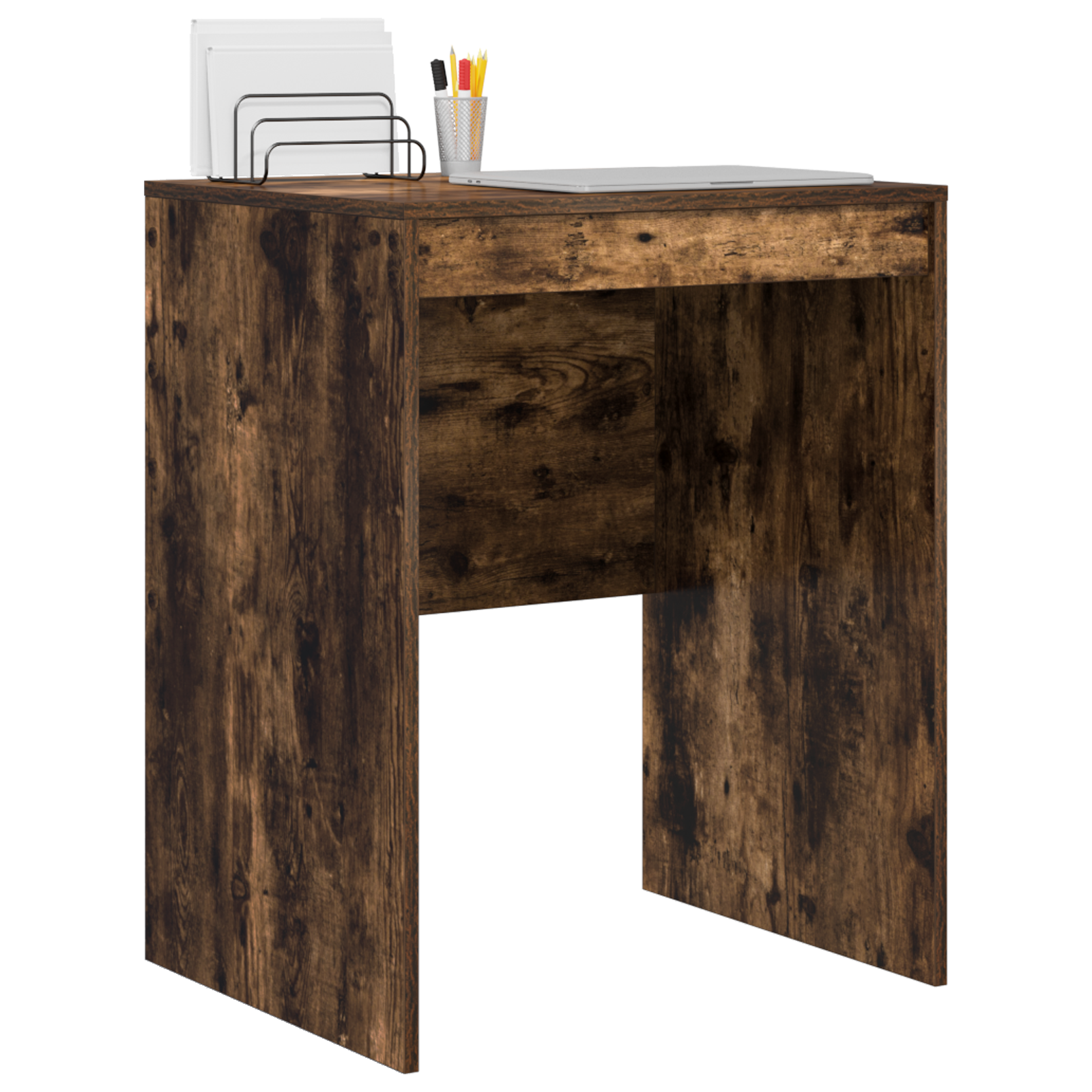 Writing Desk Smoked Oak Engineered Wood 60 x 50 x 76 cm - Image 3