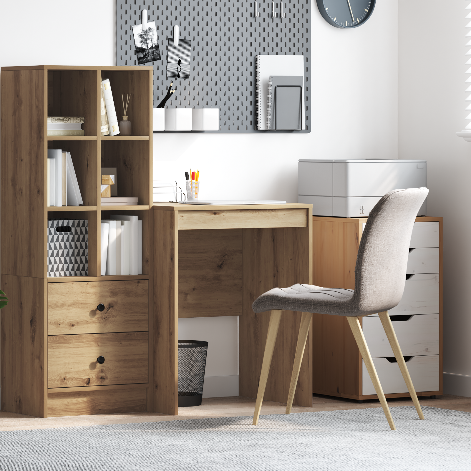 Writing Desk Artisan oak Engineered wood 60 x 50 x 76 cm