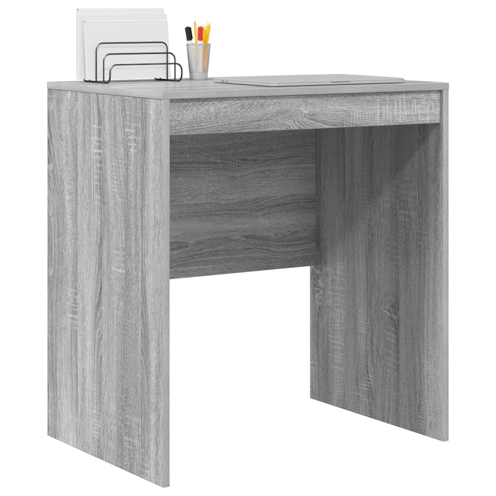 Grey Writing Desk Grey sonoma Particle board 70 x 50 x 76 cm - Image 3