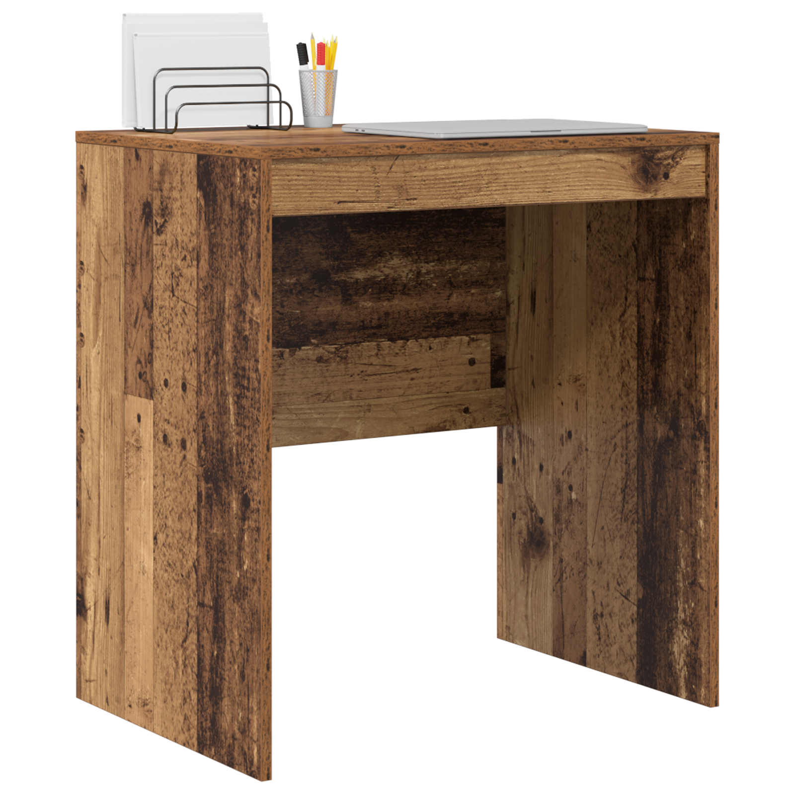 Writing Desk Old wood MDF 70 x 50 x 76 cm Simple Writing Desk - Image 3