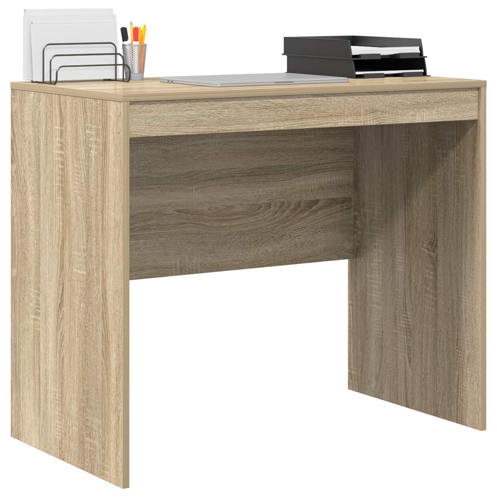 Writing Desk Sonoma oak Particle board 90 x 50 x 76 cm Simple - Image 3