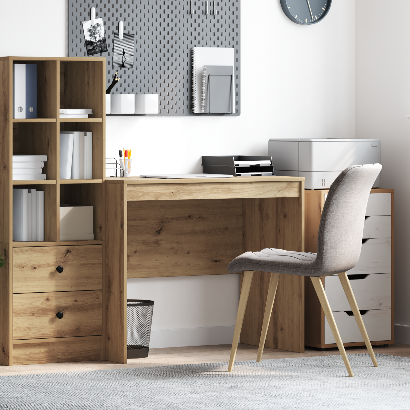 Writing Desk Artisan Oak Engineered Wood 90 x 50 x 76 cm