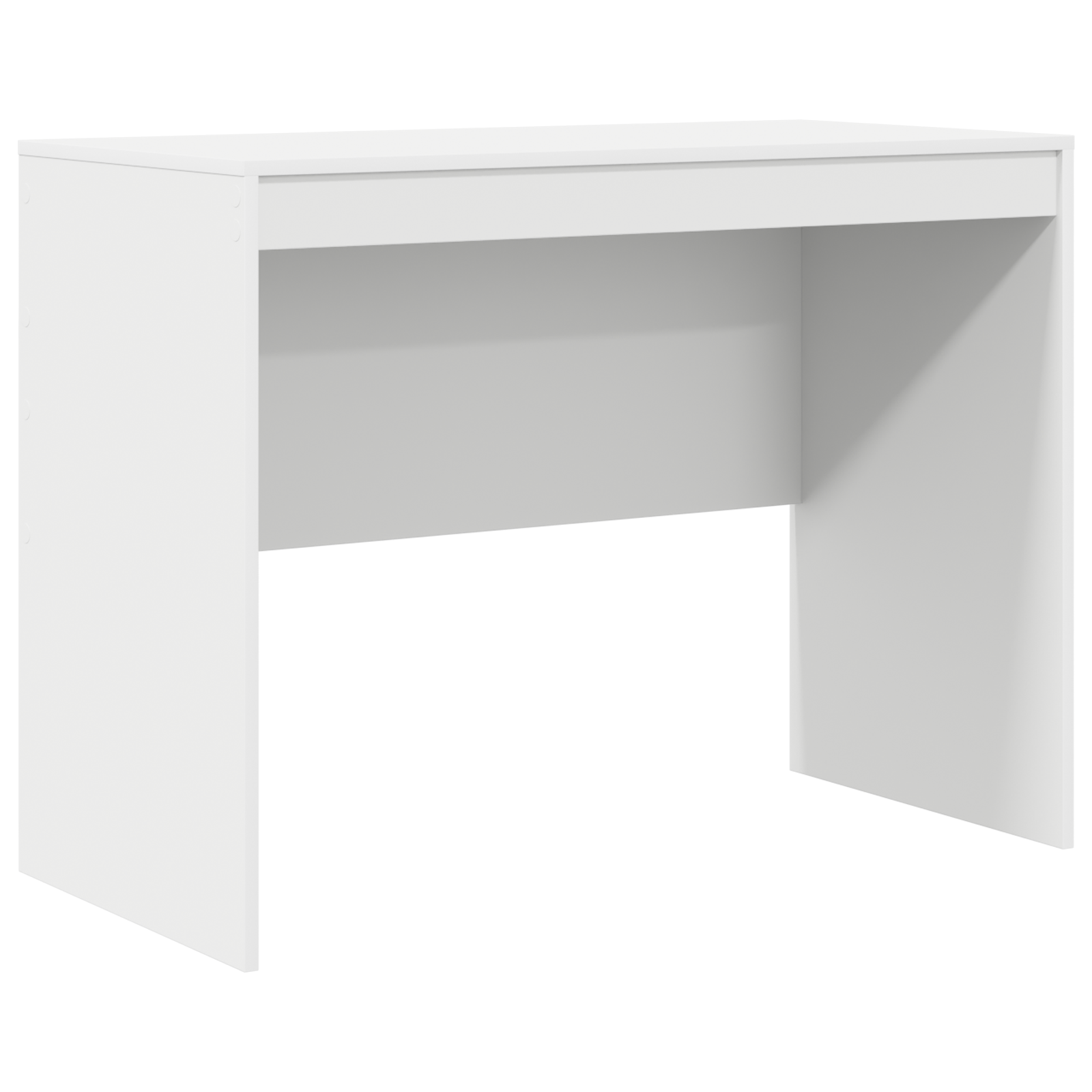 Writing Desk White Particle board 100 x 50 x 76 cm Storage - Image 2