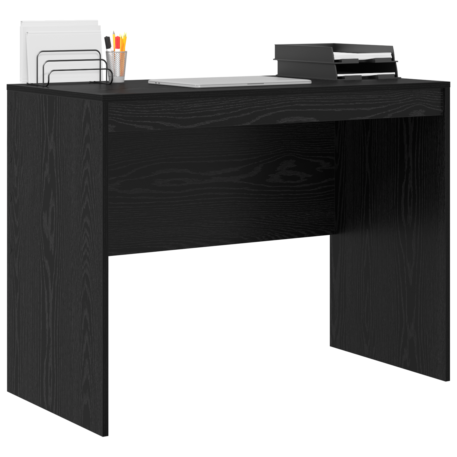 Thumbnail - vidaXL Schreibtisch Schwarzes Eichenholz Holzwerkstoff 100 x 50 x 76 cm