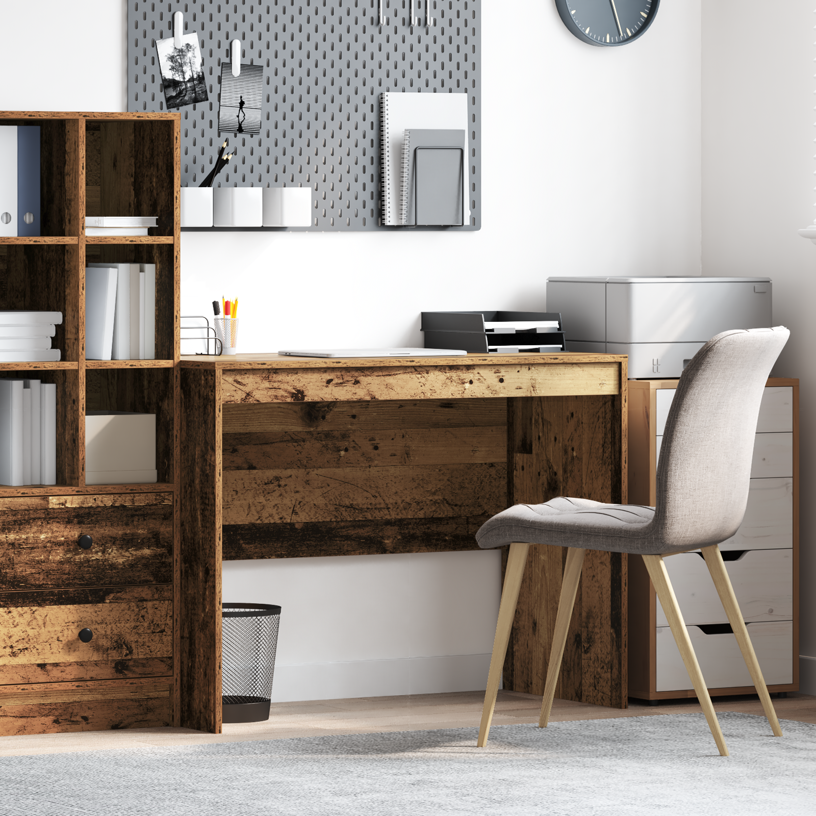 Rustic Writing Desk Old wood Solid Wood 100 x 50 x 76 cm