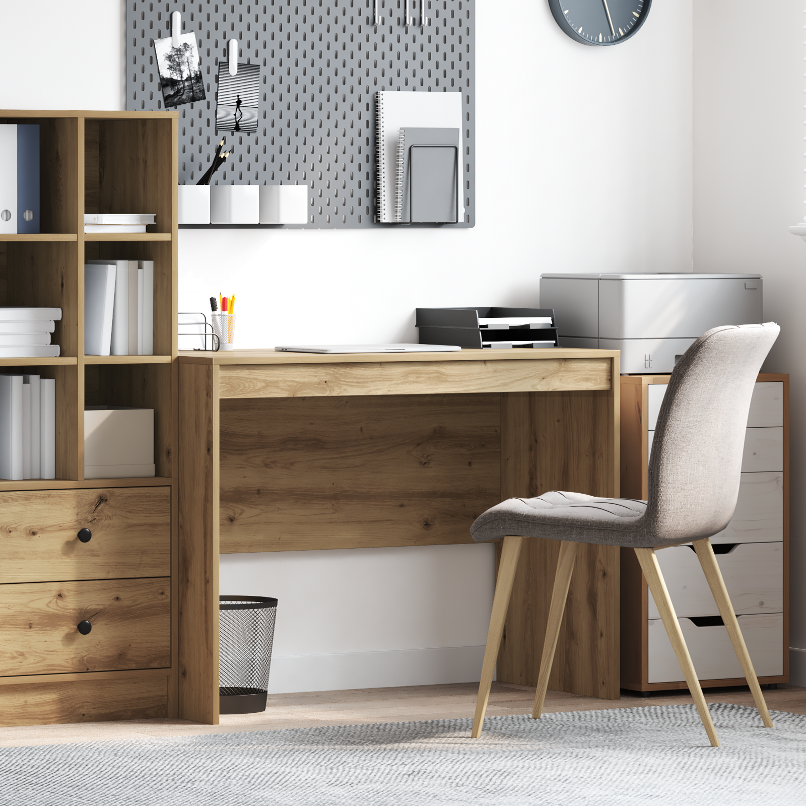 Writing Desk Artisan oak MDF 100 x 50 x 76 cm Simple