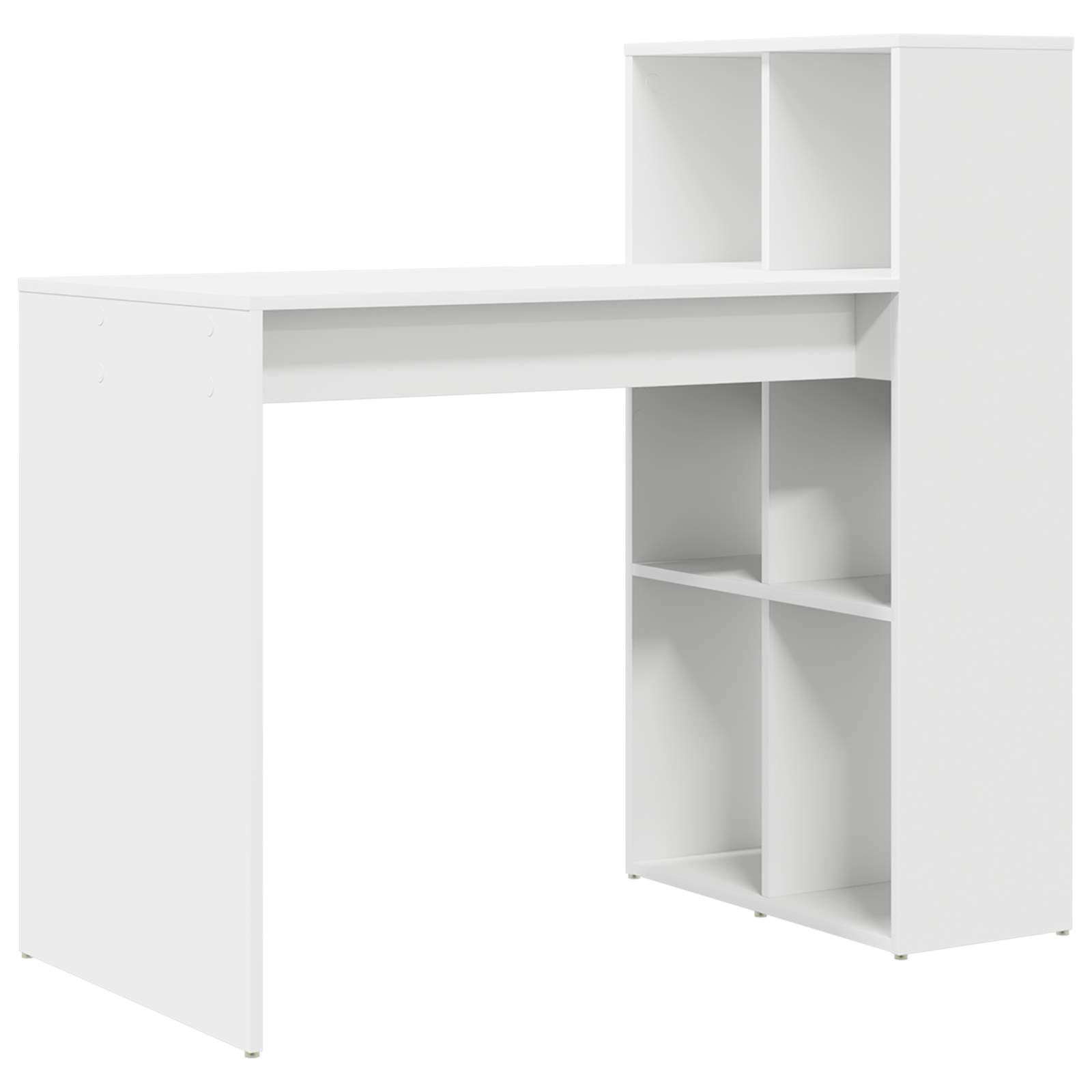 Writing Desk White Engineered Wood Medium Storage Writing Desk - Image 2