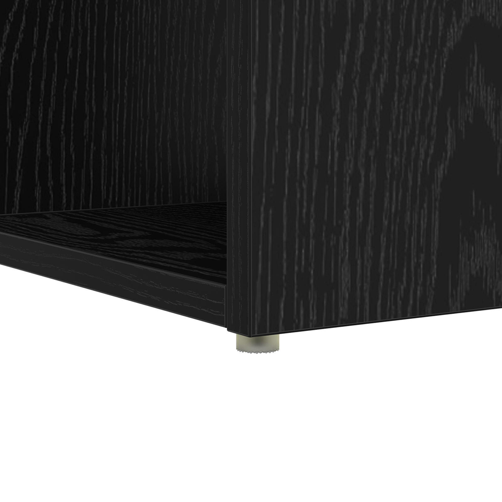 Writing Desk Black oak Particle board Small Storage - Image 8