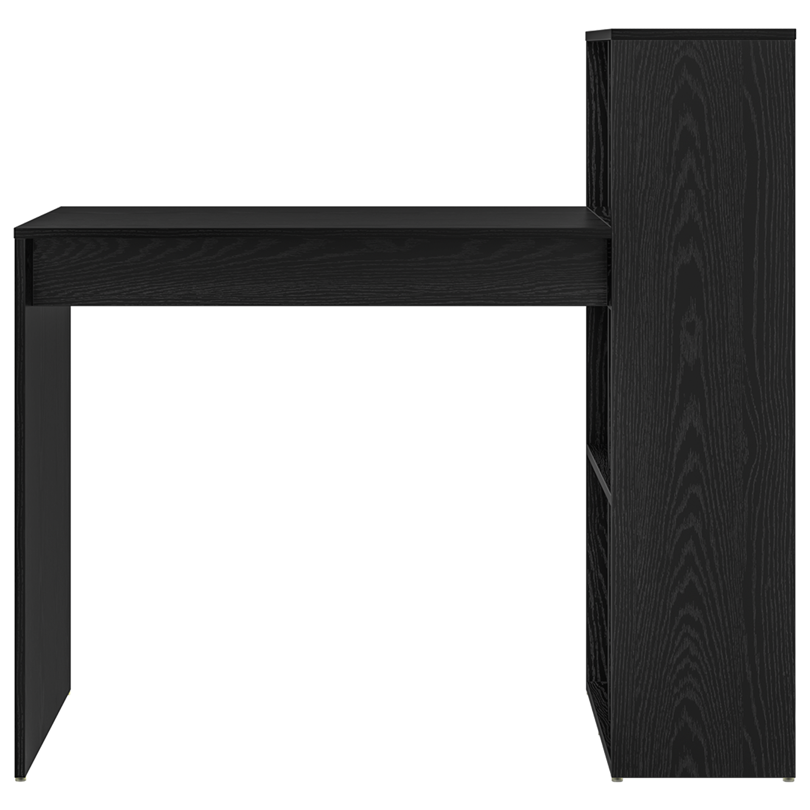 Writing Desk Black oak Particle board Small Storage - Image 4