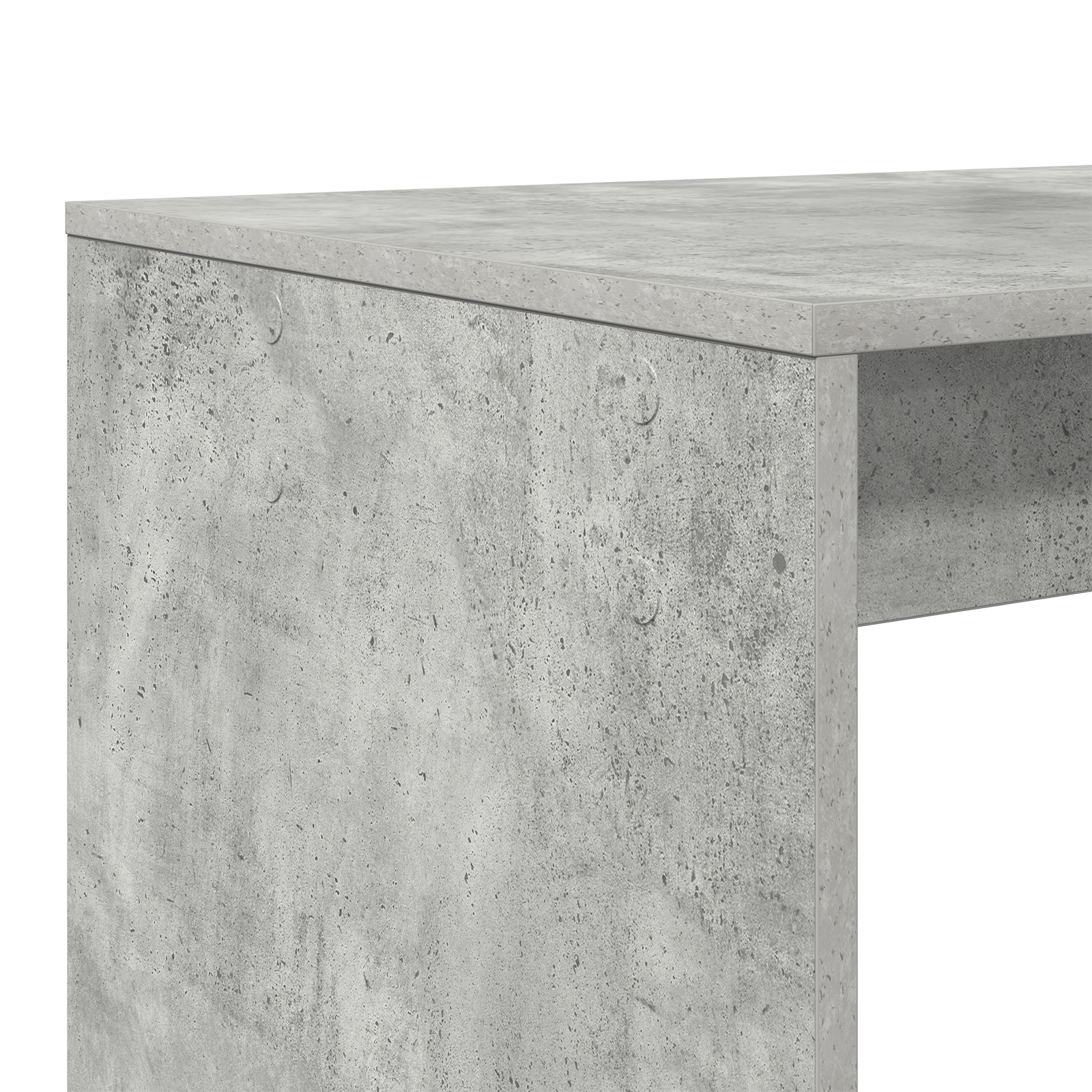 Writing Desk Concrete Grey Engineered wood with a concrete finish - Image 7