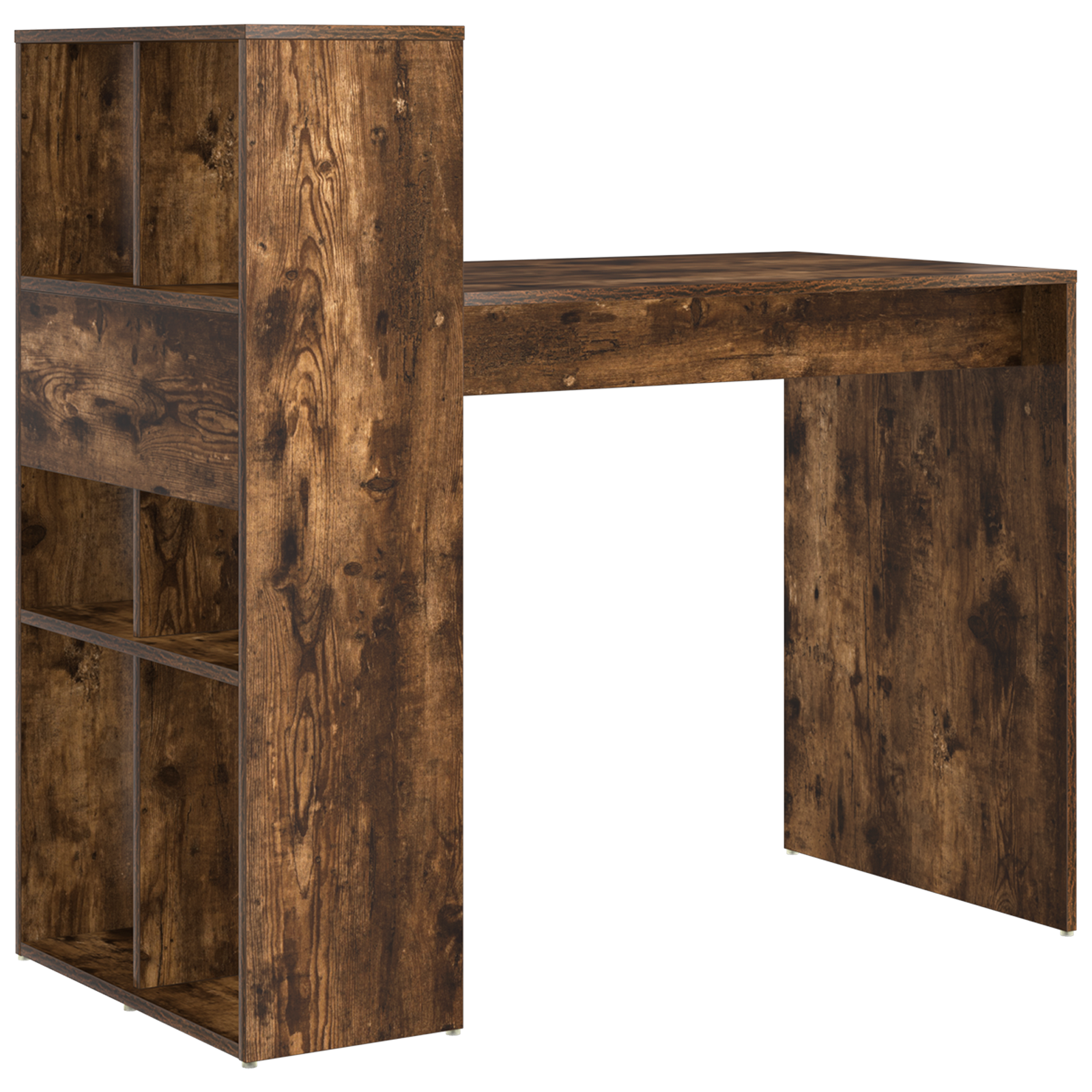 Writing Desk Smoked oak Engineered wood Medium Writing Desk - Image 6