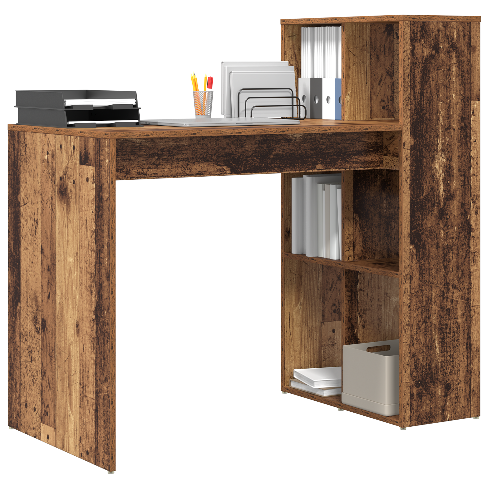 Writing Desk Old wood Engineered wood Standard Storage - Image 3