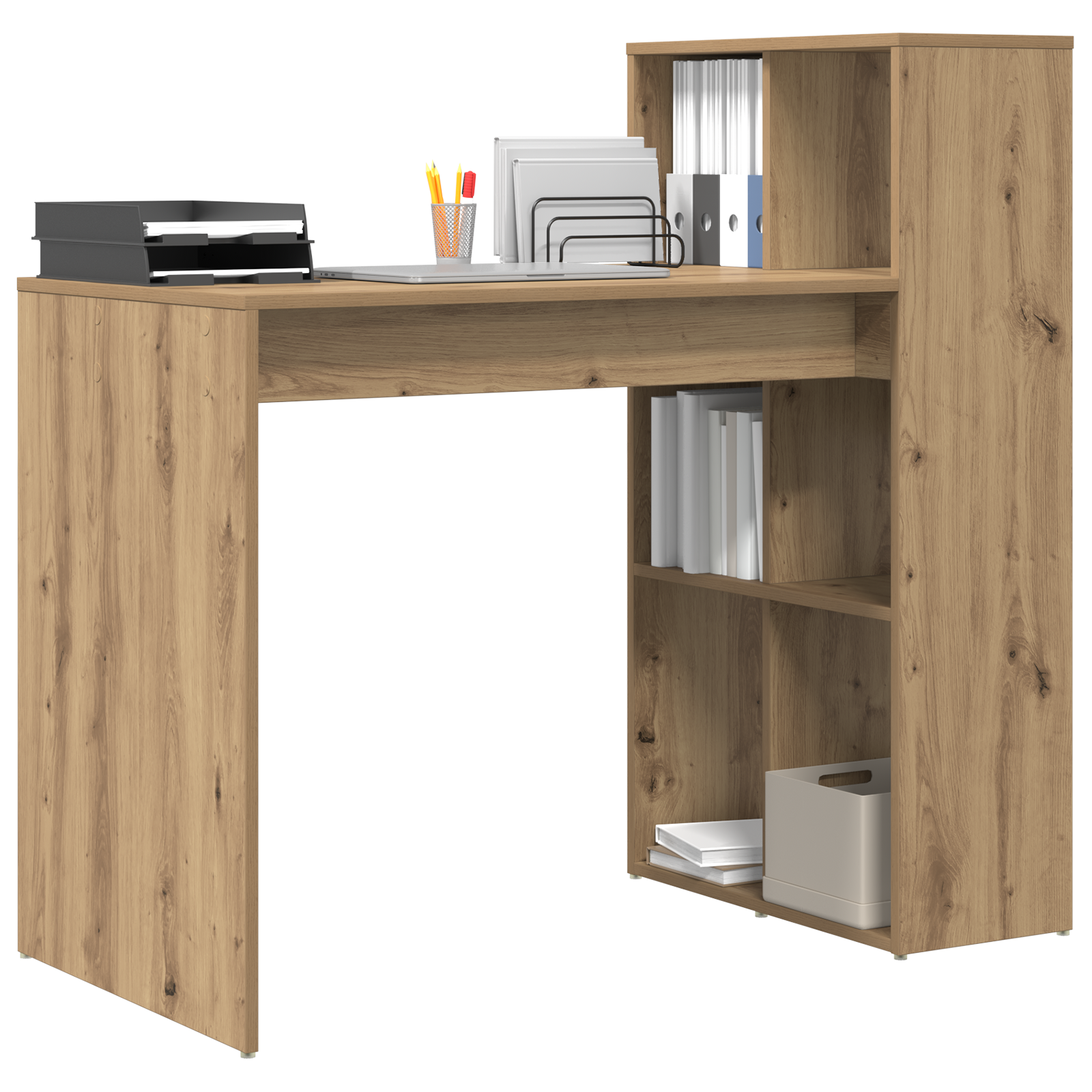 Writing Desk Artisan Oak Particle board Medium Writing Desk - Image 3