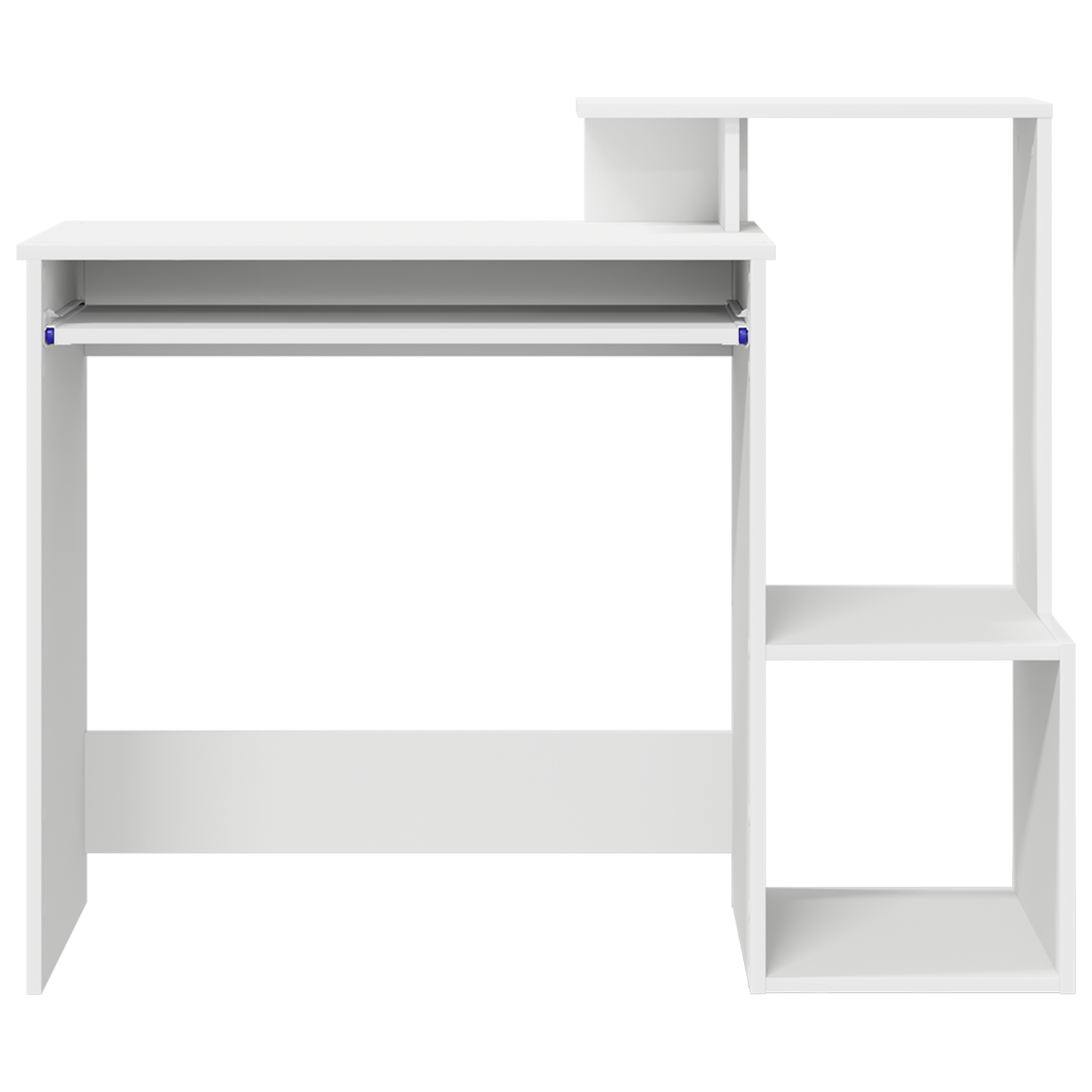 White Computer Desk White Chipboard Standard Storage - Image 5