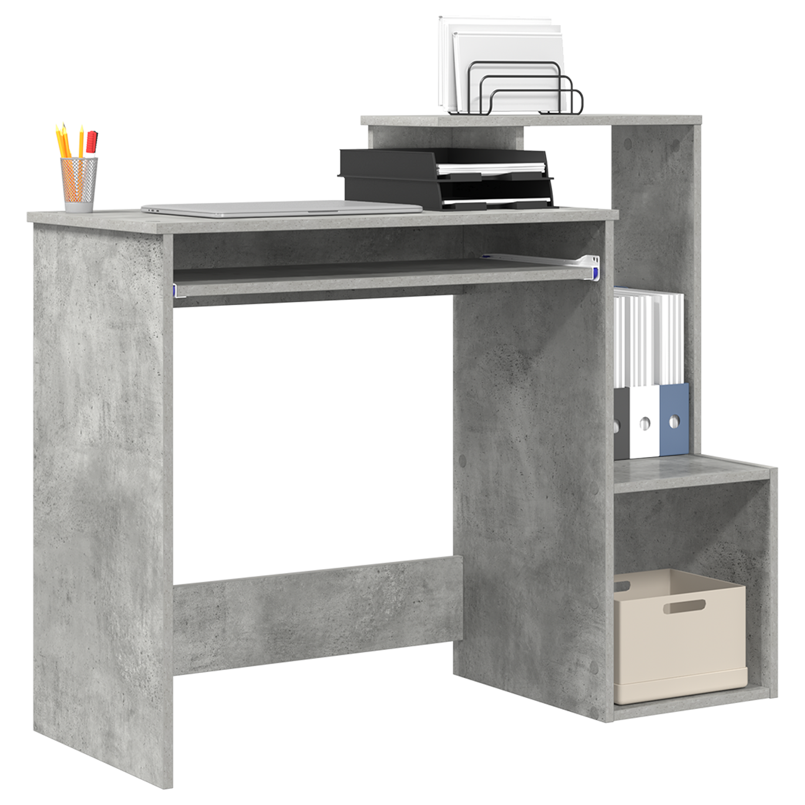 Grey Computer Desk Concrete grey - Image 3