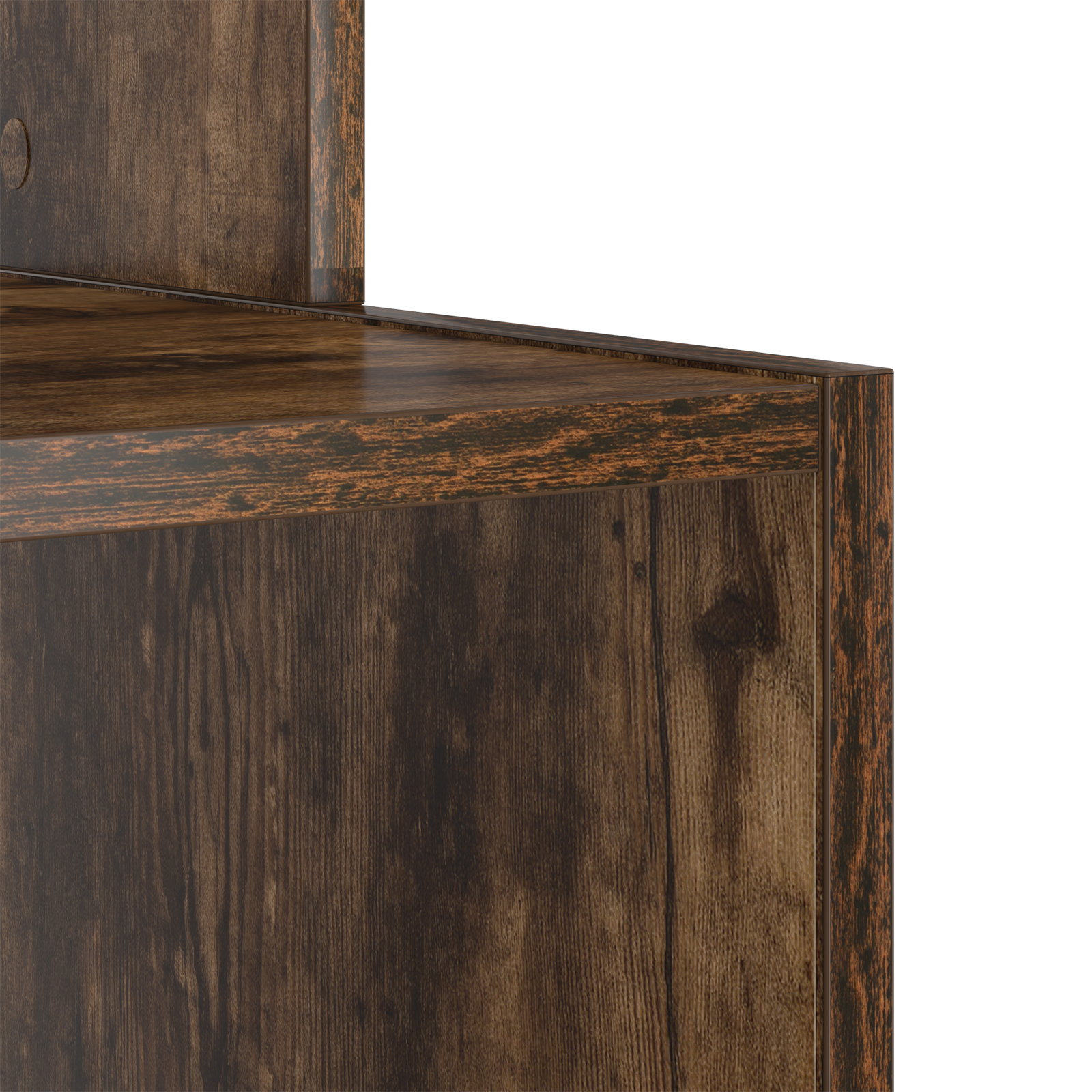 Smoked Oak Computer Desk Smoked oak Engineered wood Standard - Image 8