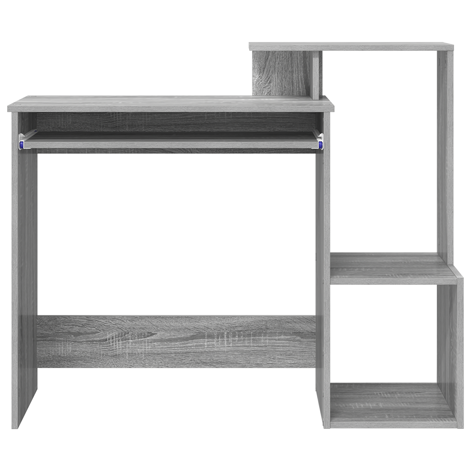 Grey Computer Desk Grey Sonoma Engineered Wood Medium - Image 5