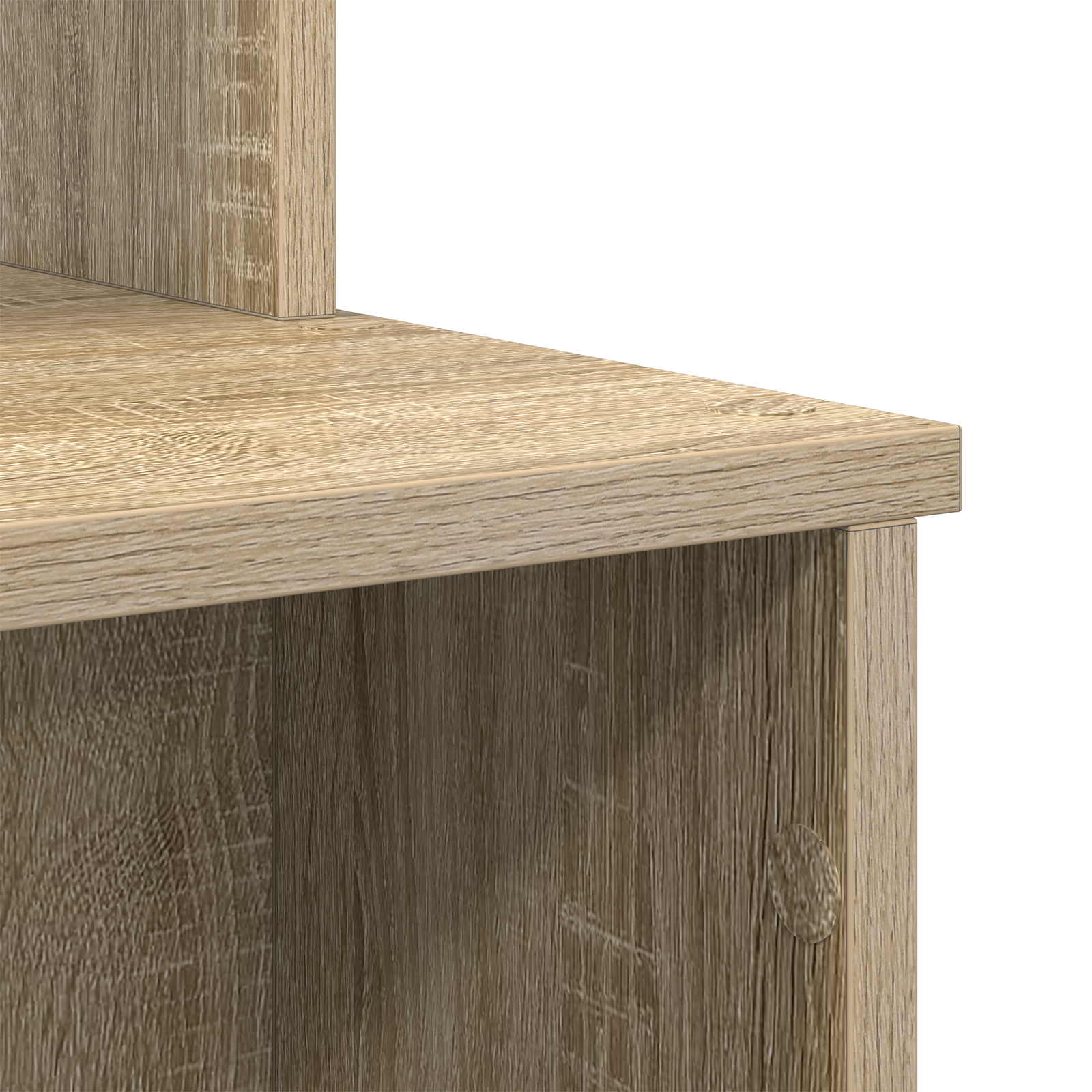 Desk with Storage Sonoma Oak 120.5x44x88.5 cm Engineered Wood - Image 8