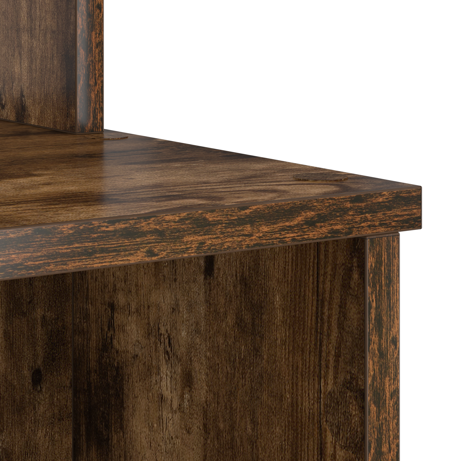 Desk with Storage Smoked Oak 120.5x44x88.5 cm Engineered Wood - Image 8