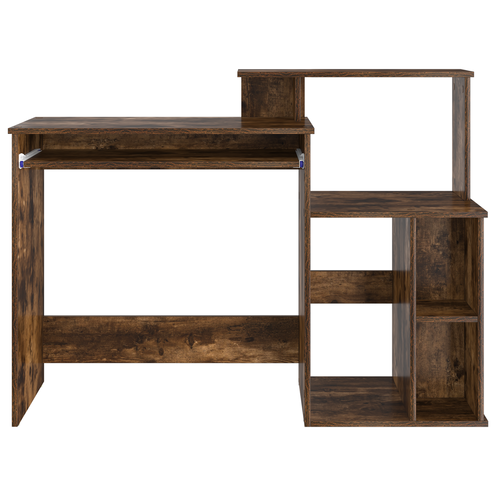 Desk with Storage Smoked Oak 120.5x44x88.5 cm Engineered Wood - Image 5