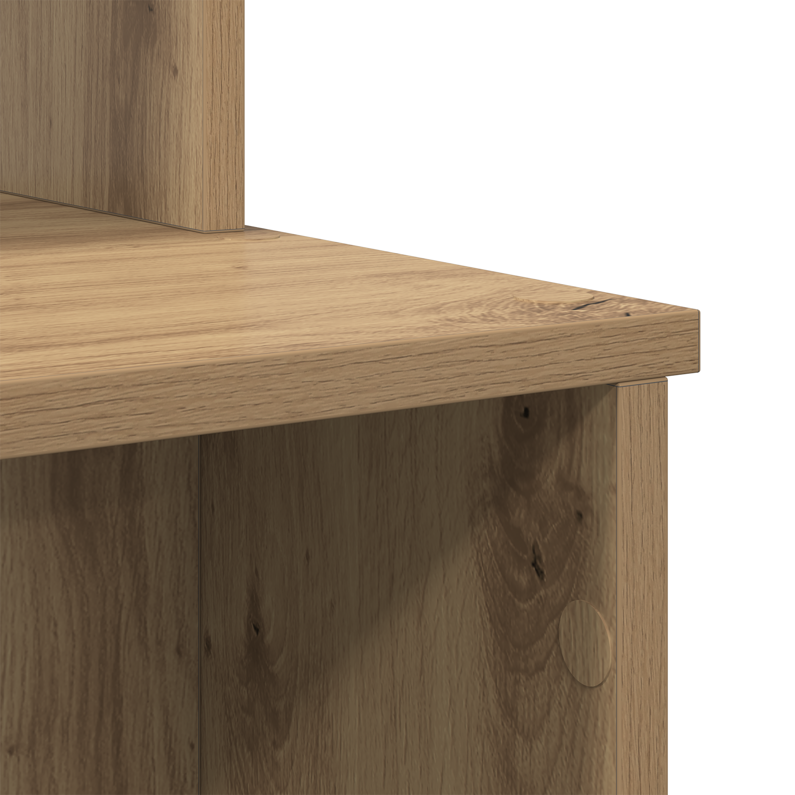 Desk with Storage Artisan Oak 120.5x44x88.5 cm Engineered Wood - Image 8