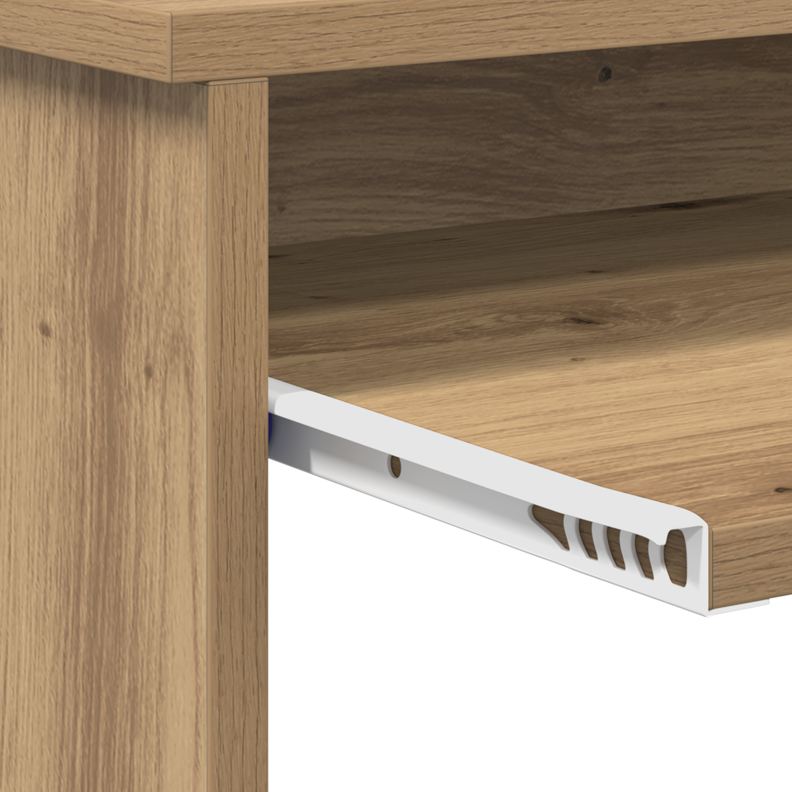 Desk with Storage Artisan Oak 120.5x44x88.5 cm Engineered Wood - Image 9