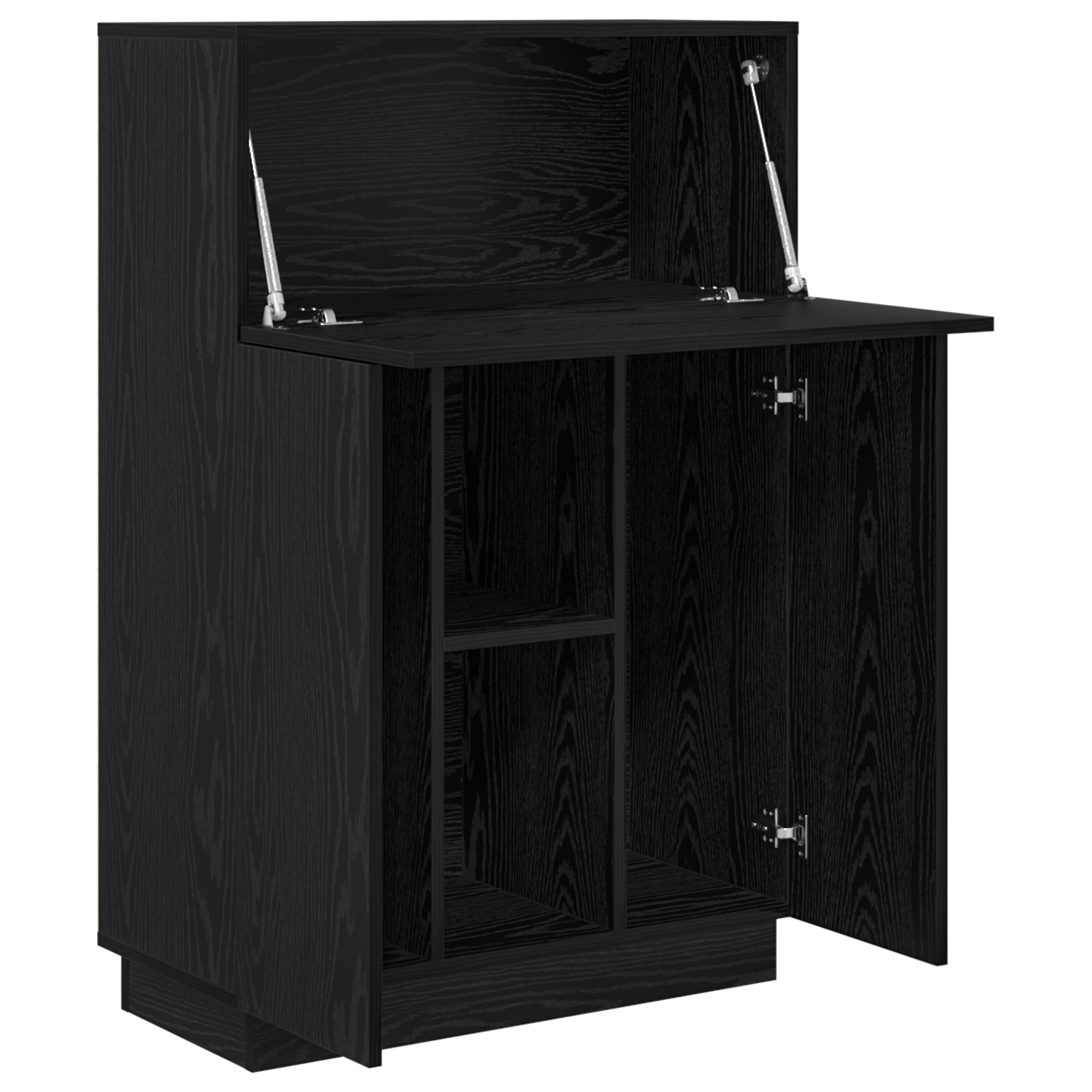 Black Oak Writing Desk Black Oak Engineered Wood Medium Sturdy - Image 4