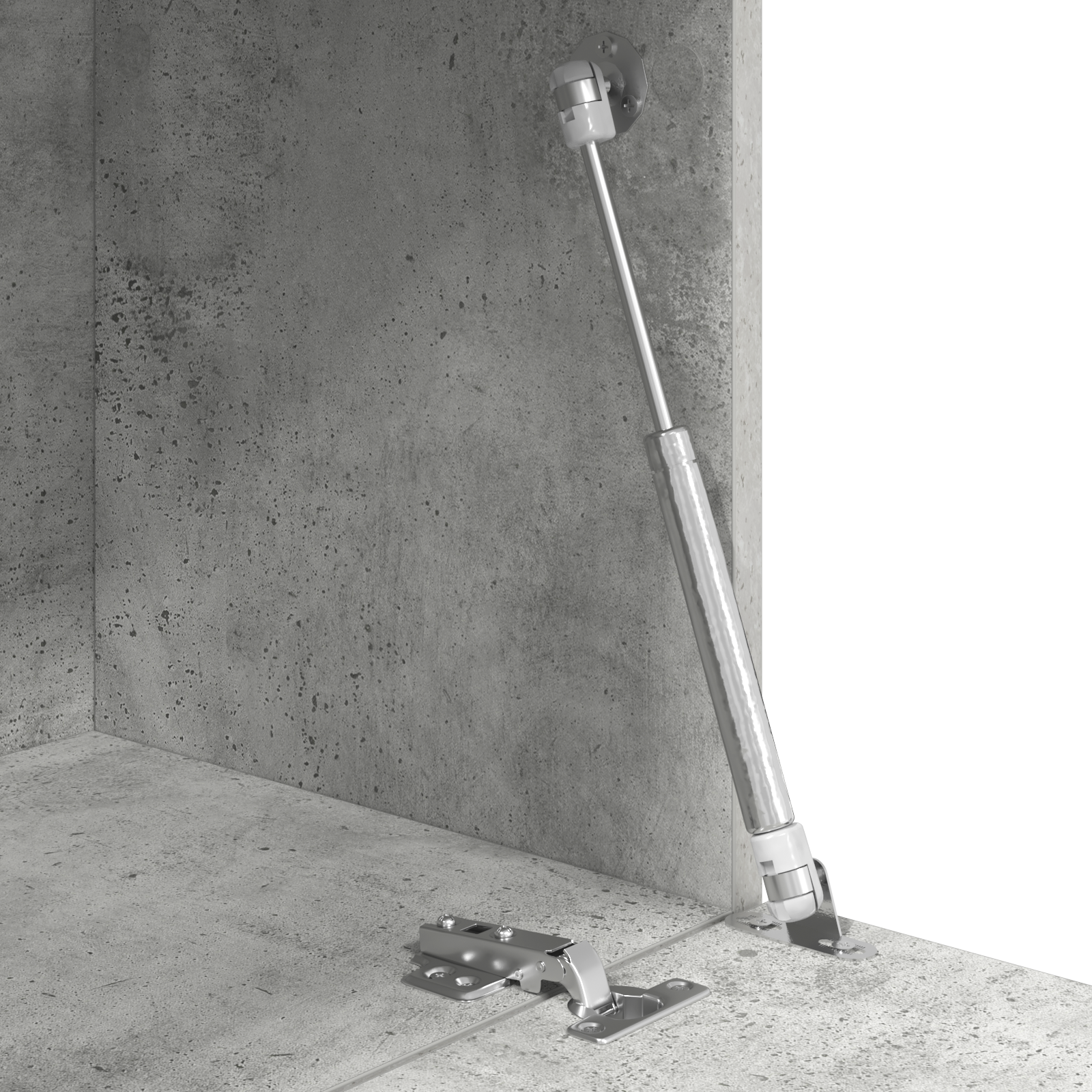 Concrete Grey Desk Concrete grey Engineered wood Standard Storage - Image 8