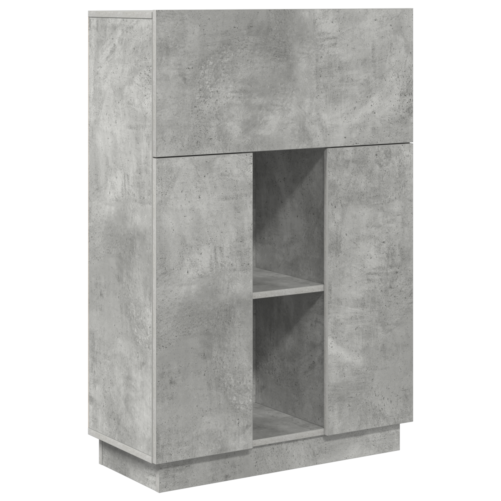 Concrete Grey Desk Concrete grey Engineered wood Standard Storage - Image 2