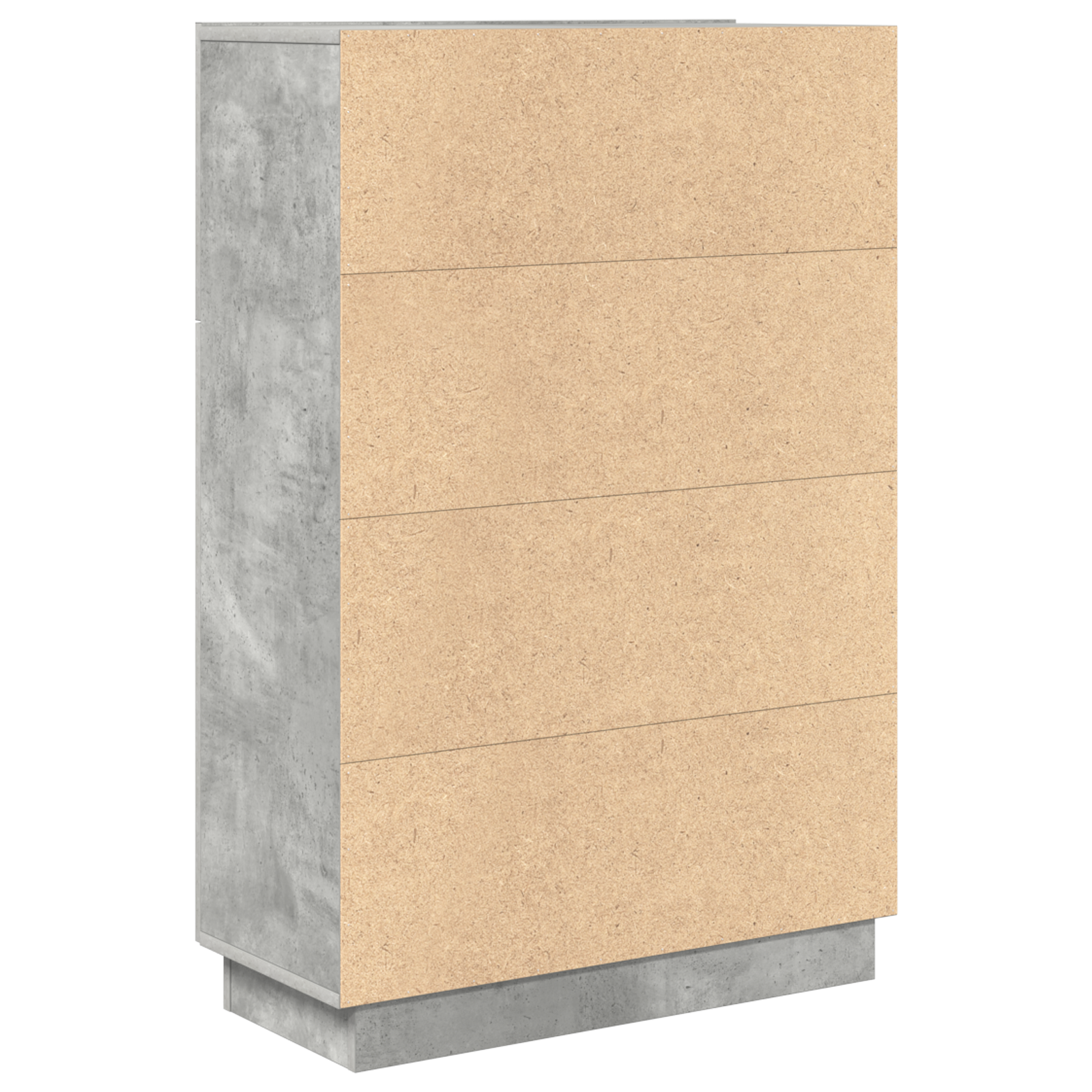 Concrete Grey Desk Concrete grey Engineered wood Standard Storage - Image 7