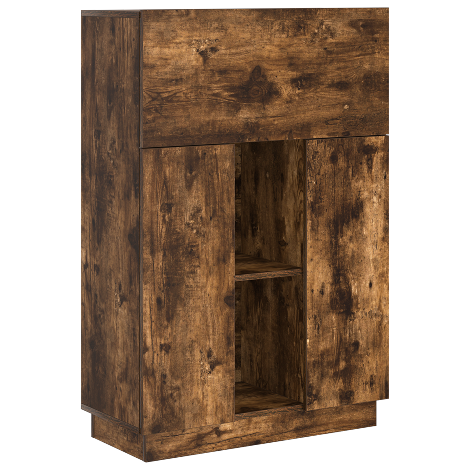Smoked Oak Writing Desk Smoked oak Engineered wood Standard - Image 2