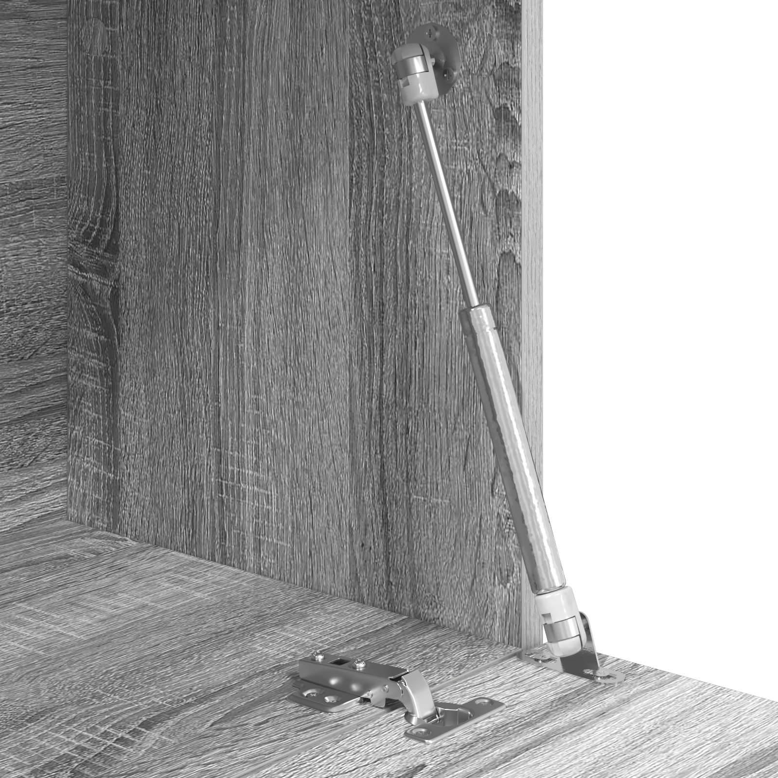 Grey Writing Desk Grey Sonoma Engineered wood Large - Image 8