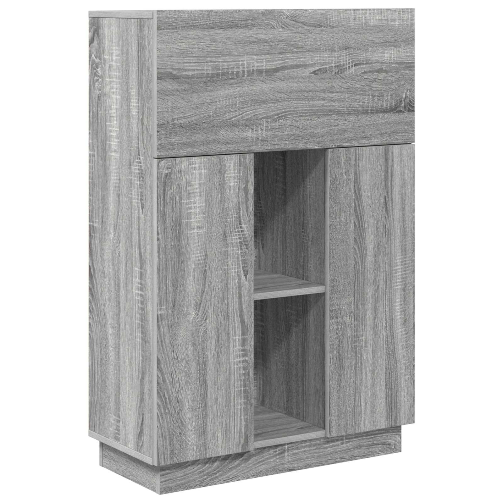 Grey Writing Desk Grey Sonoma Engineered wood Large - Image 2