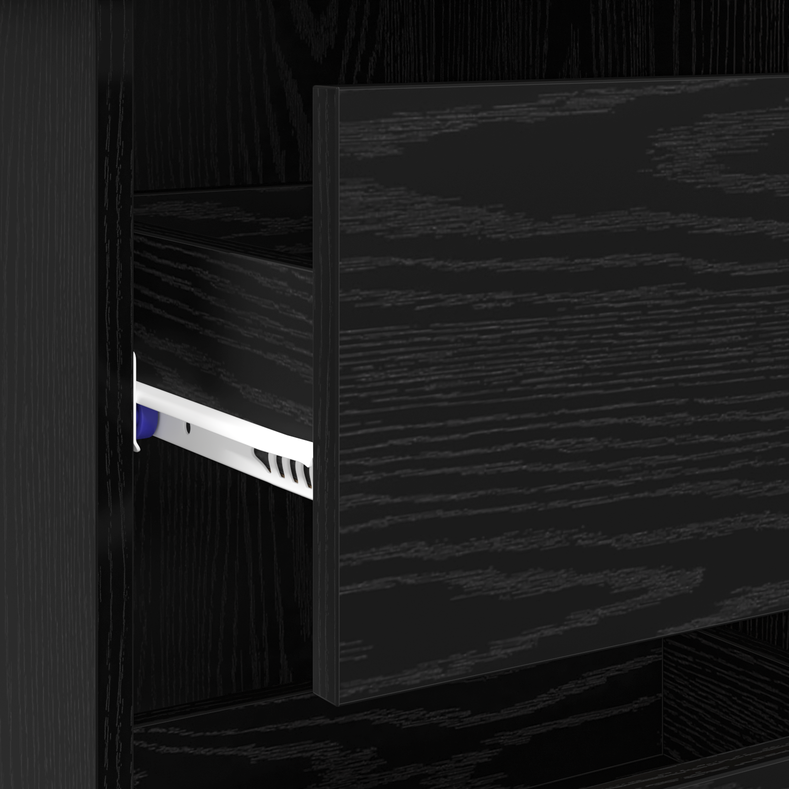 Black Oak Writing Desk Black oak Particle board, laminate Compact - Image 8