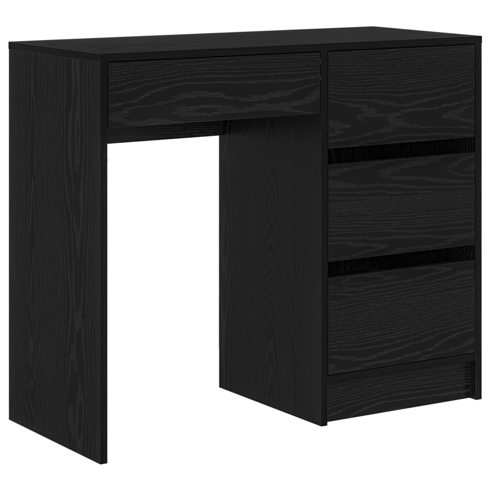 Black Oak Writing Desk Black oak Particle board, laminate Compact - Image 2