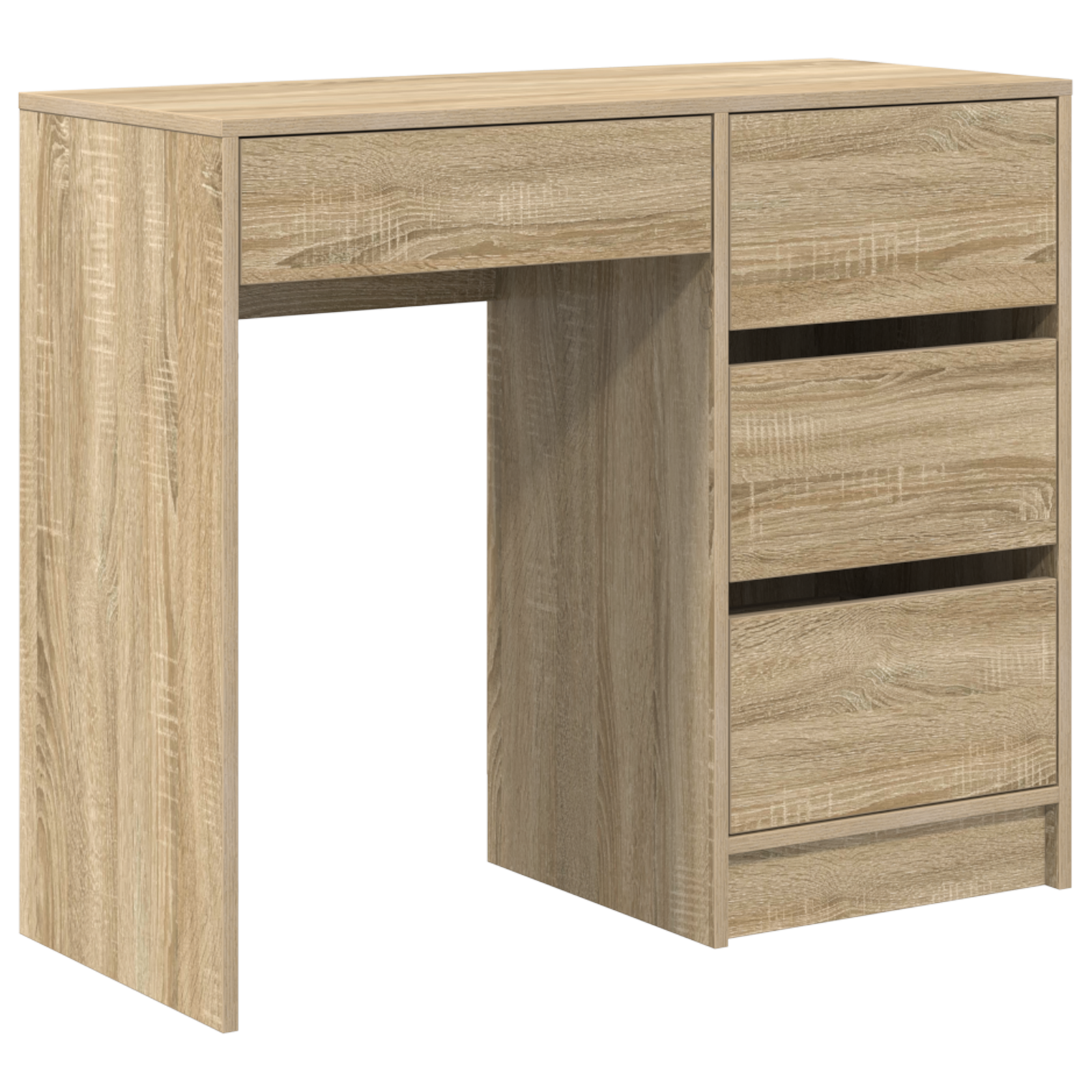 Sonoma Oak Writing Desk Sonoma oak Particle board Medium Storage - Image 2