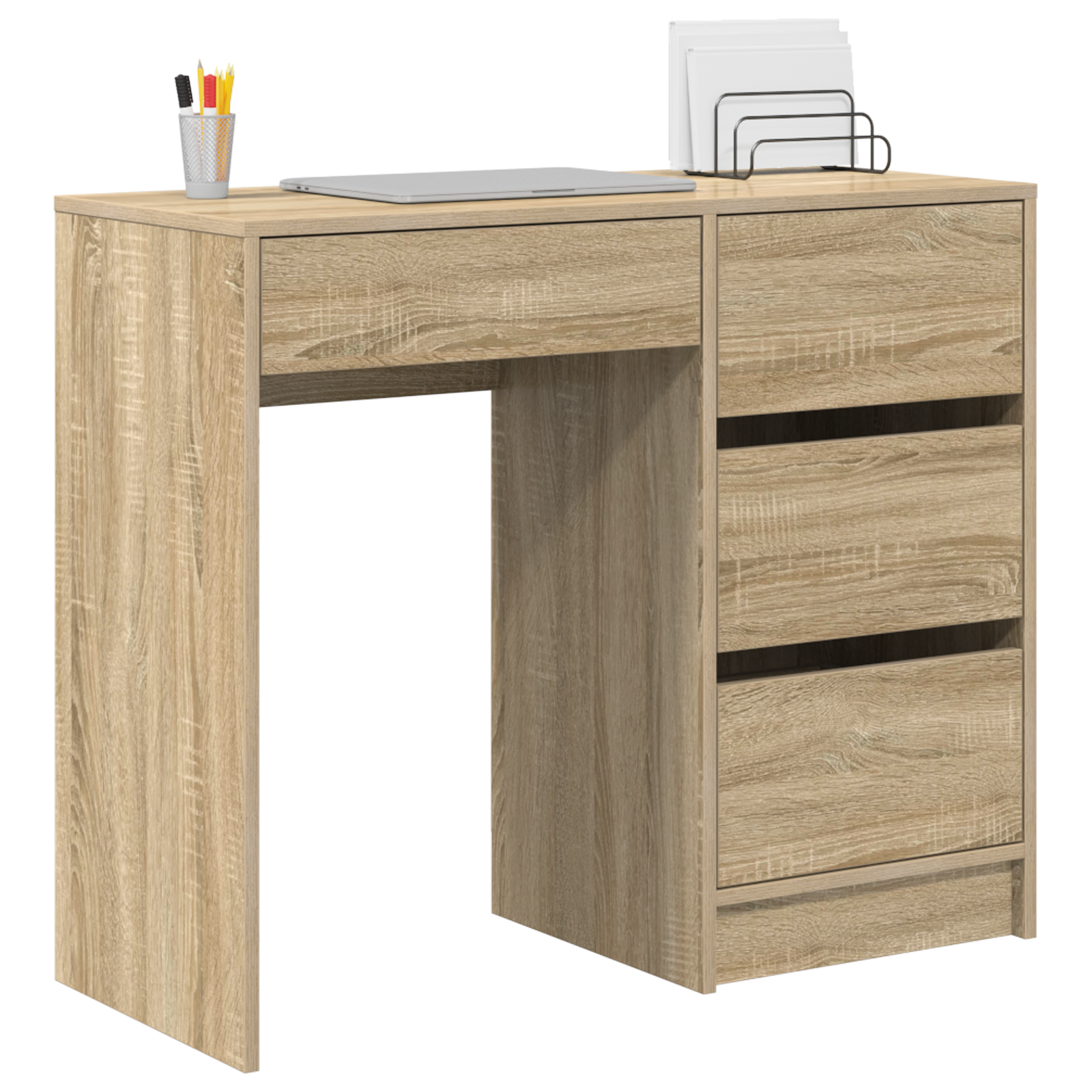 Sonoma Oak Writing Desk Sonoma oak Particle board Medium Storage - Image 3