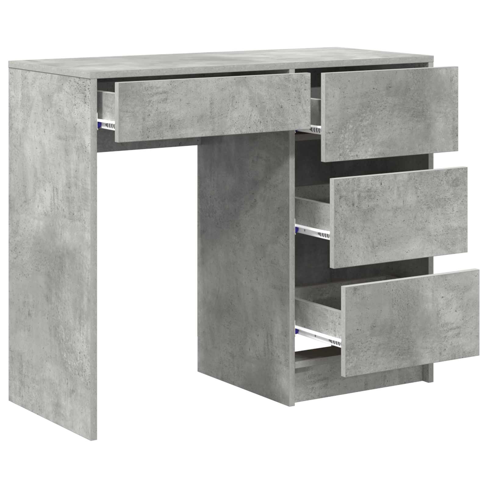 Grey Writing Desk Concrete grey Concrete Standard Storage - Image 4