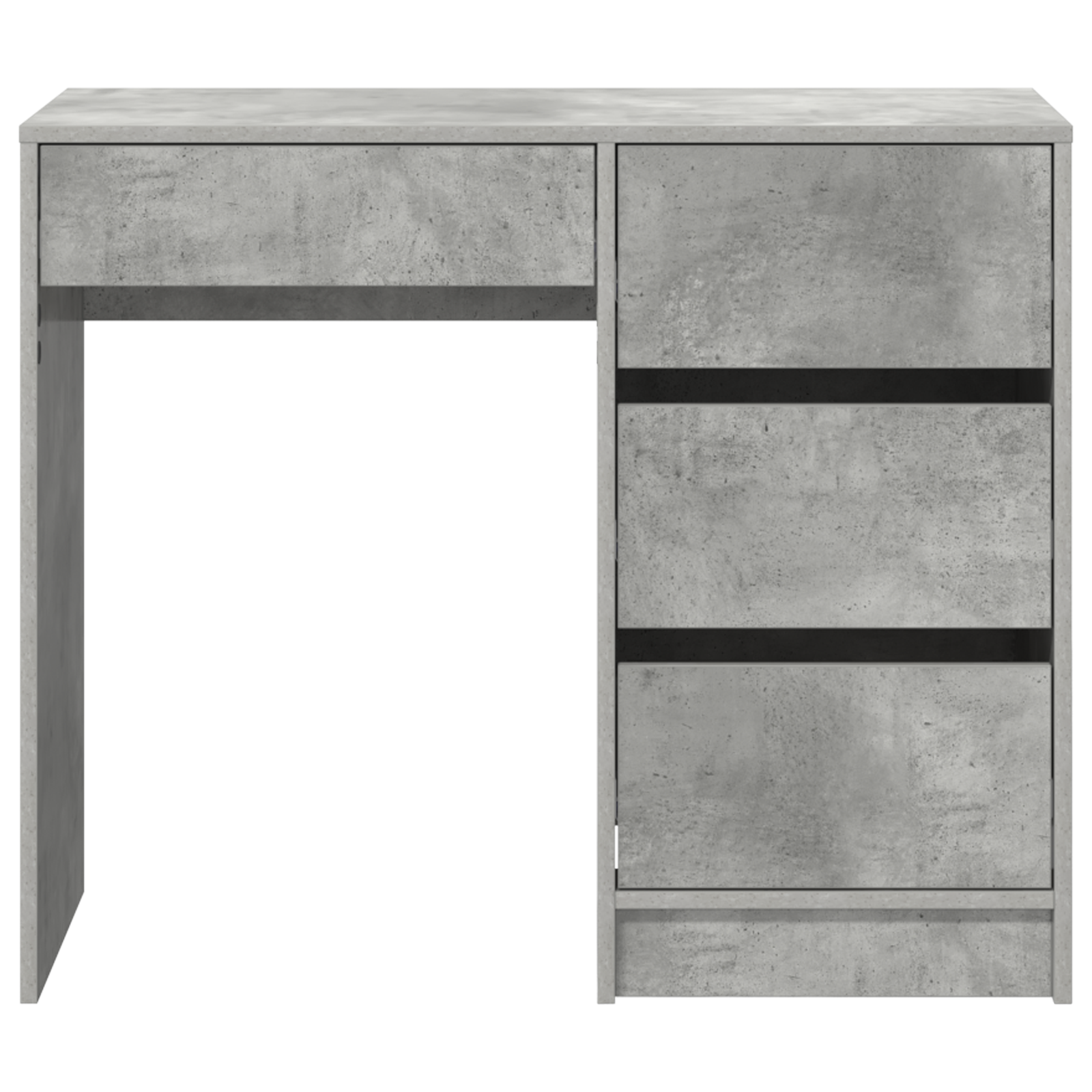 Grey Writing Desk Concrete grey Concrete Standard Storage - Image 5