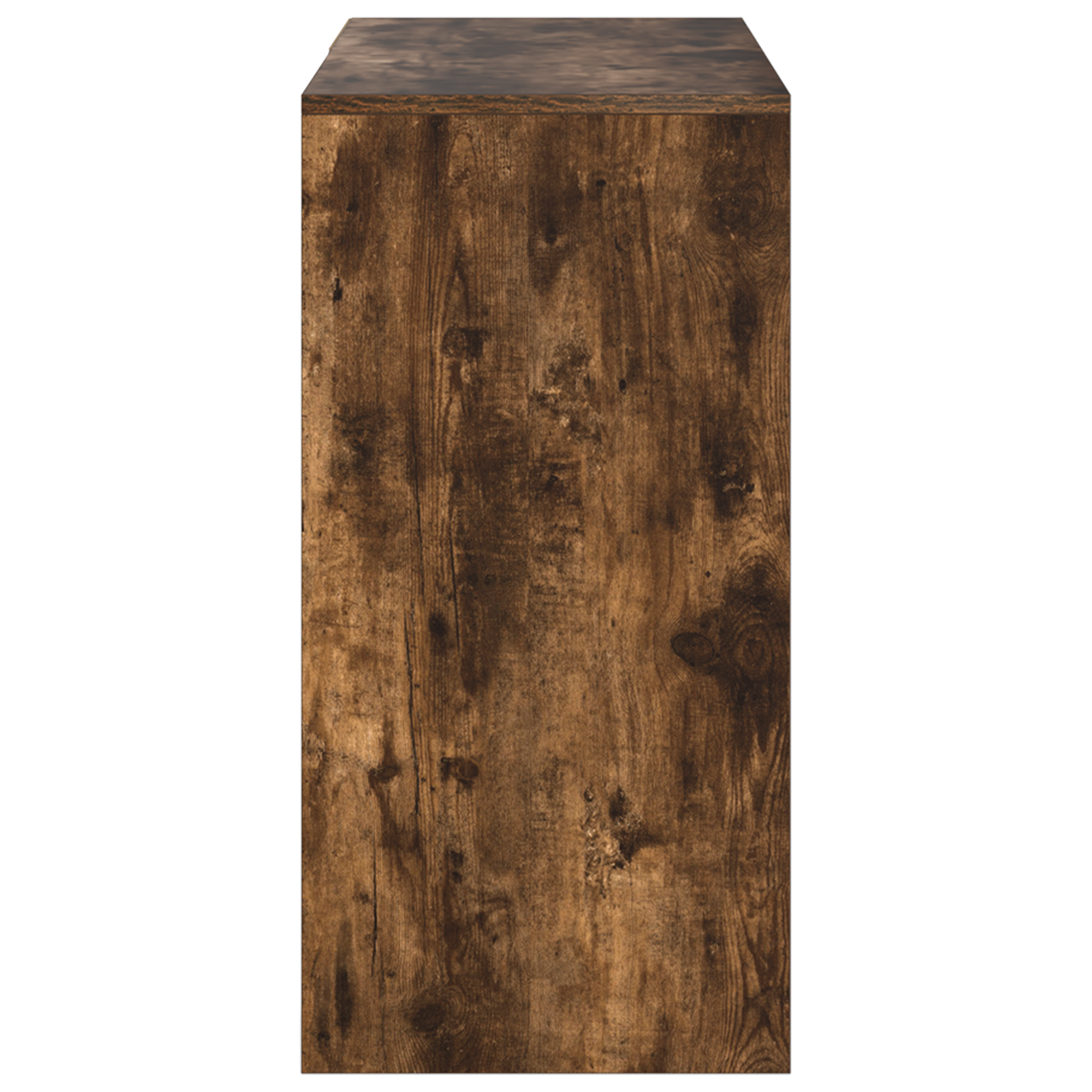 Brown Writing Desk Smoked Oak Engineered Wood Medium Writing Desk - Image 6