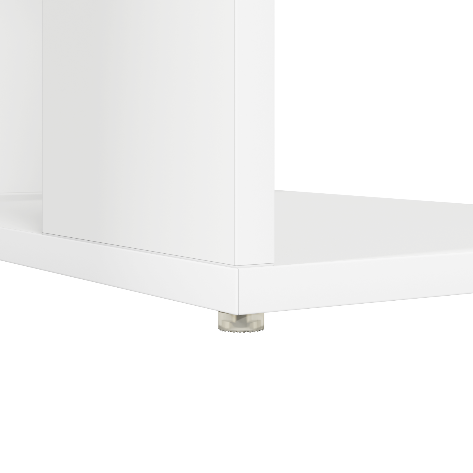 White Computer Desk White Particle board Medium Storage - Image 8