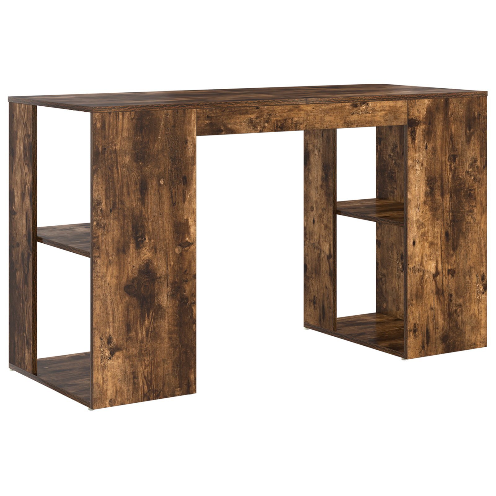 Brown Writing Desk Smoked oak Solid wood Medium Writing Desk - Image 6