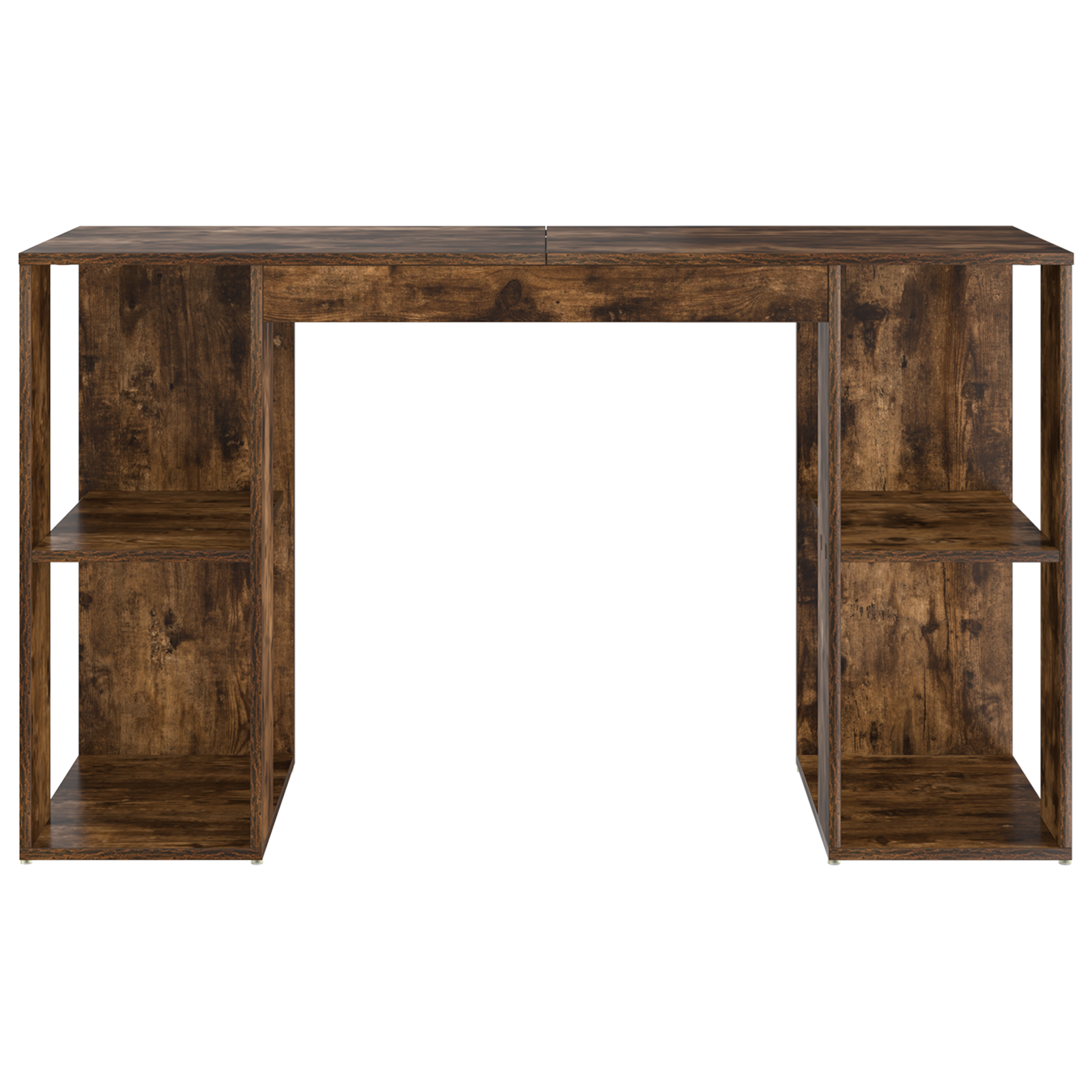 Brown Writing Desk Smoked oak Solid wood Medium Writing Desk - Image 4