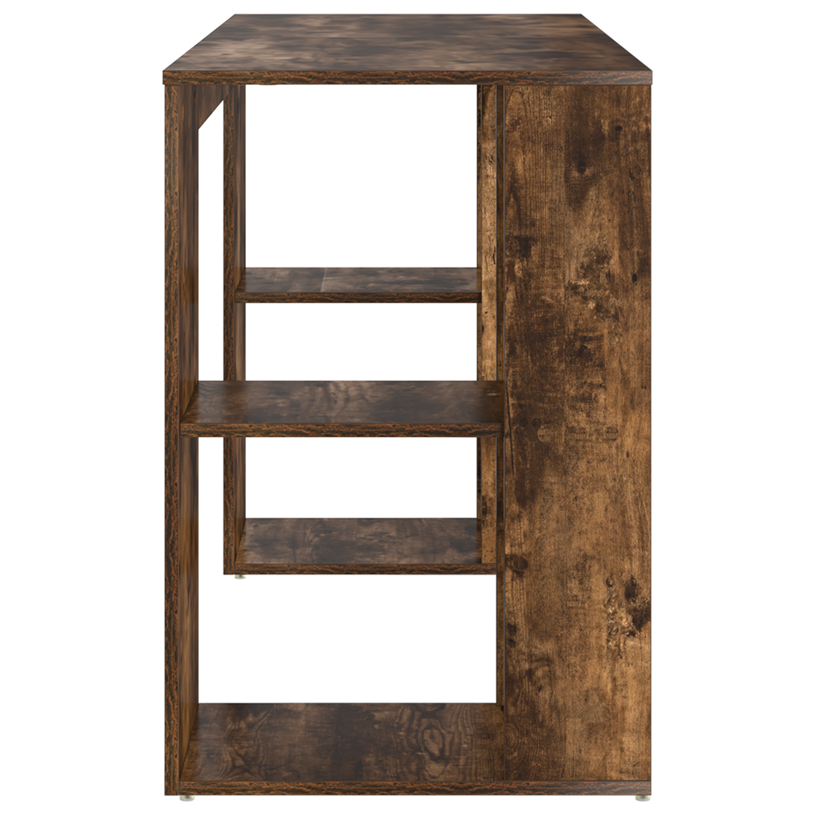 Brown Writing Desk Smoked oak Solid wood Medium Writing Desk - Image 5