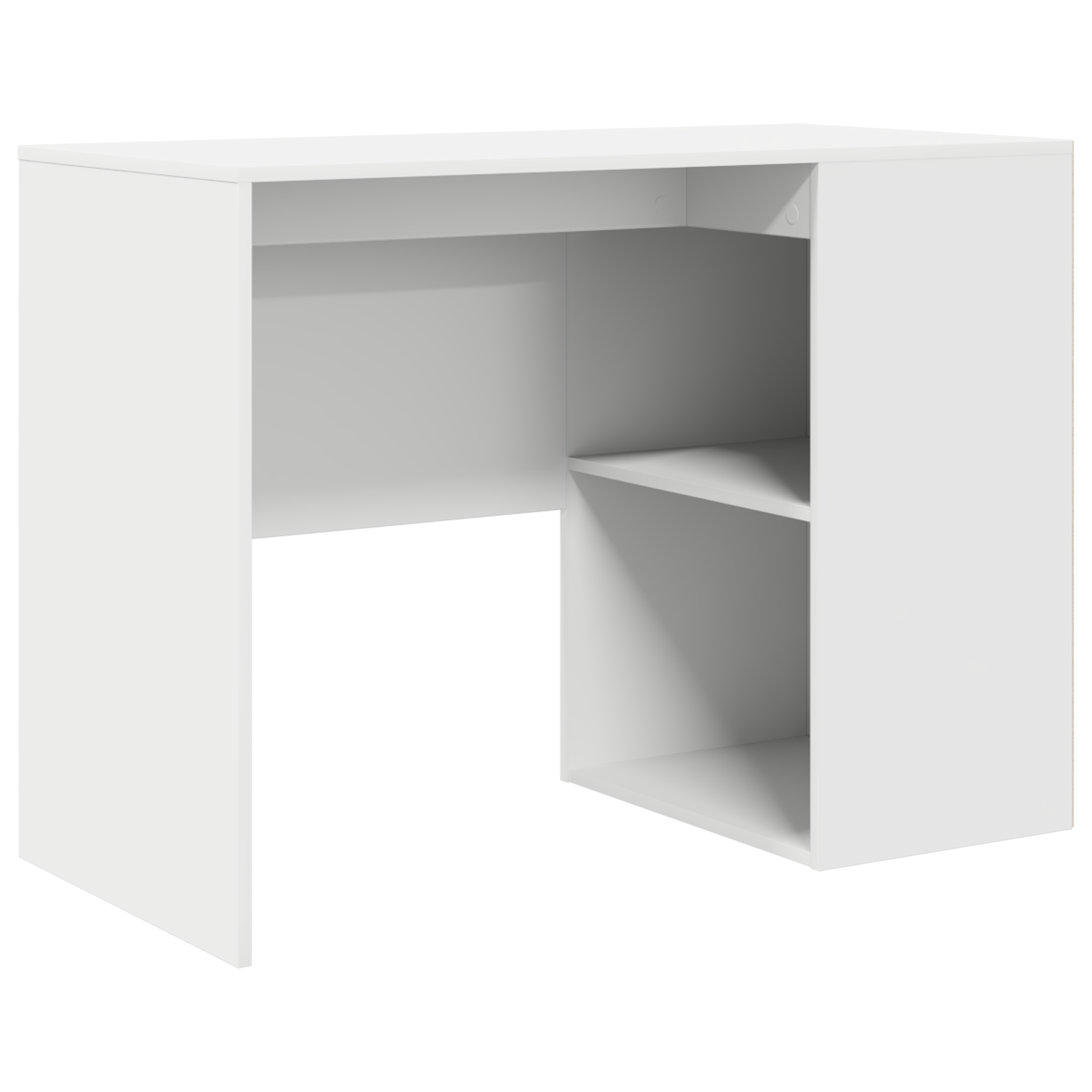 Writing Desk White Engineered wood Medium Storage Writing Desk - Image 2