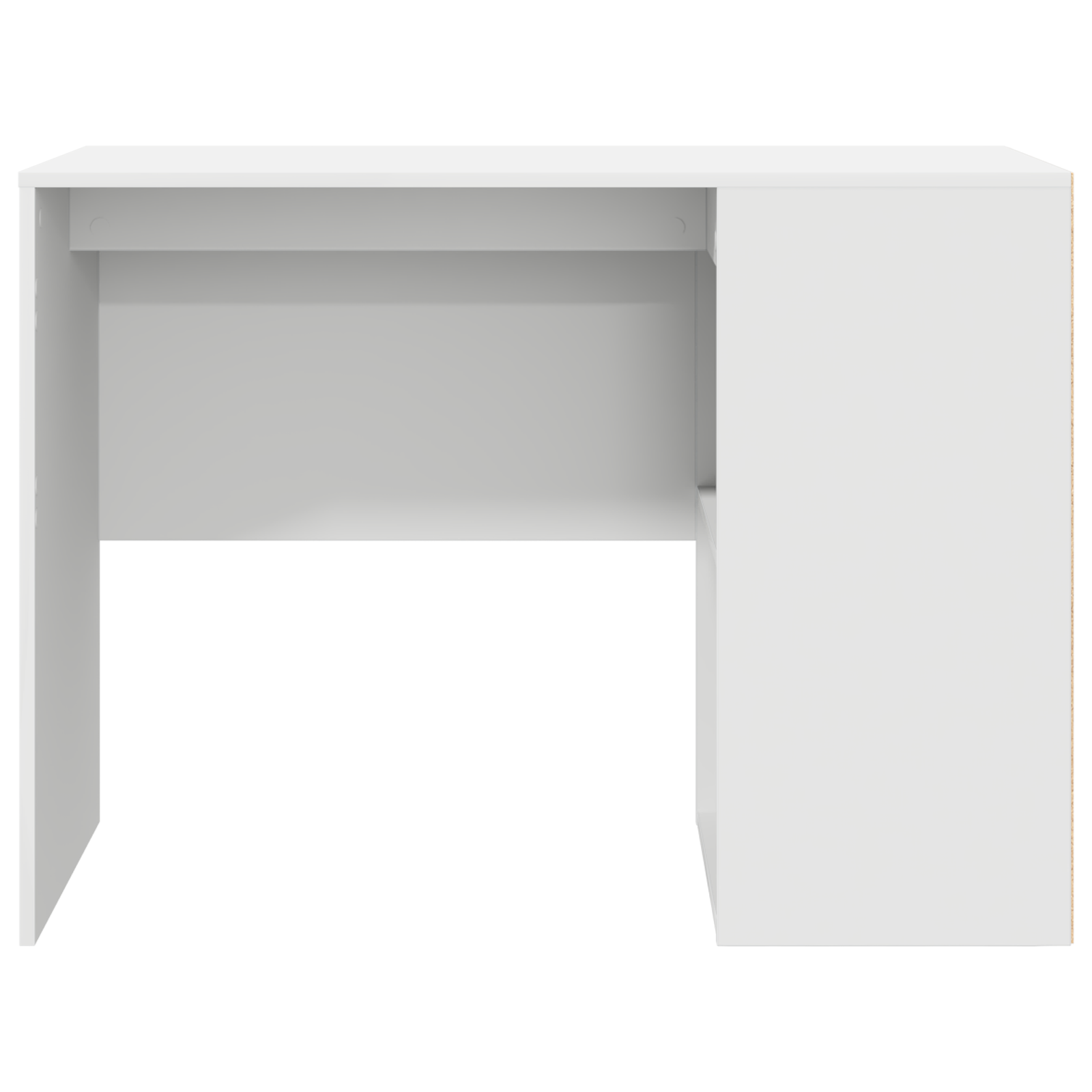 Writing Desk White Engineered wood Medium Storage Writing Desk - Image 4