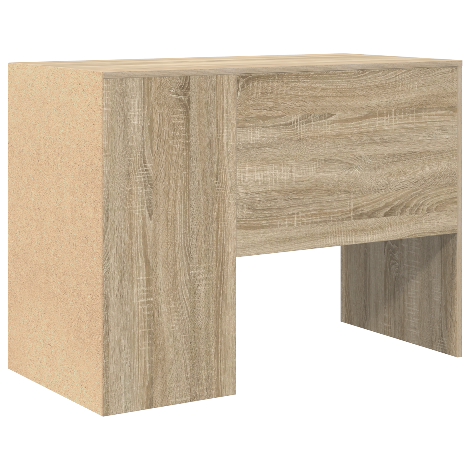 Writing Desk Sonoma oak Particle board Small Sonoma Oak Desk - Image 6