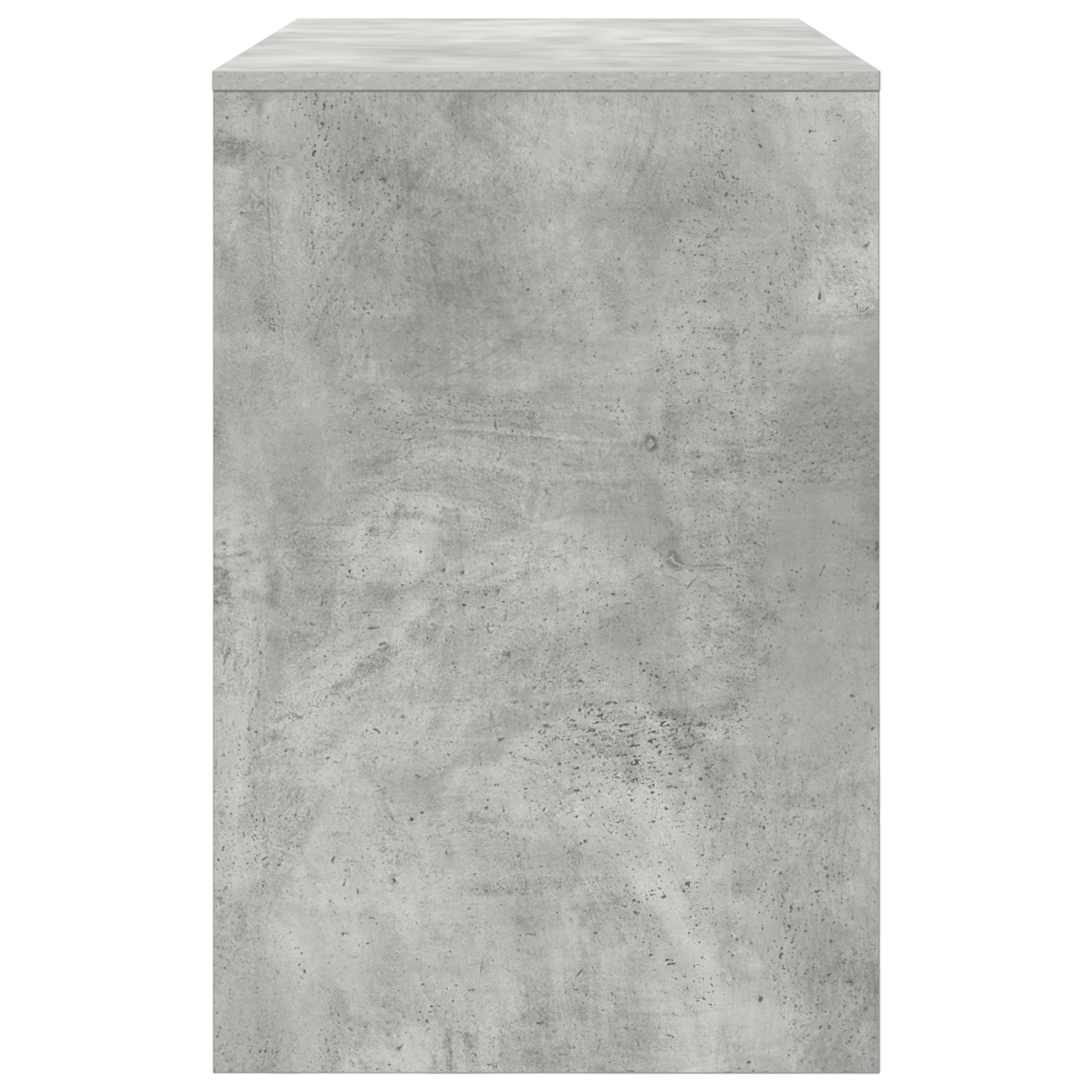 Writing Desk Concrete grey Wood composite Compact Storage - Image 5