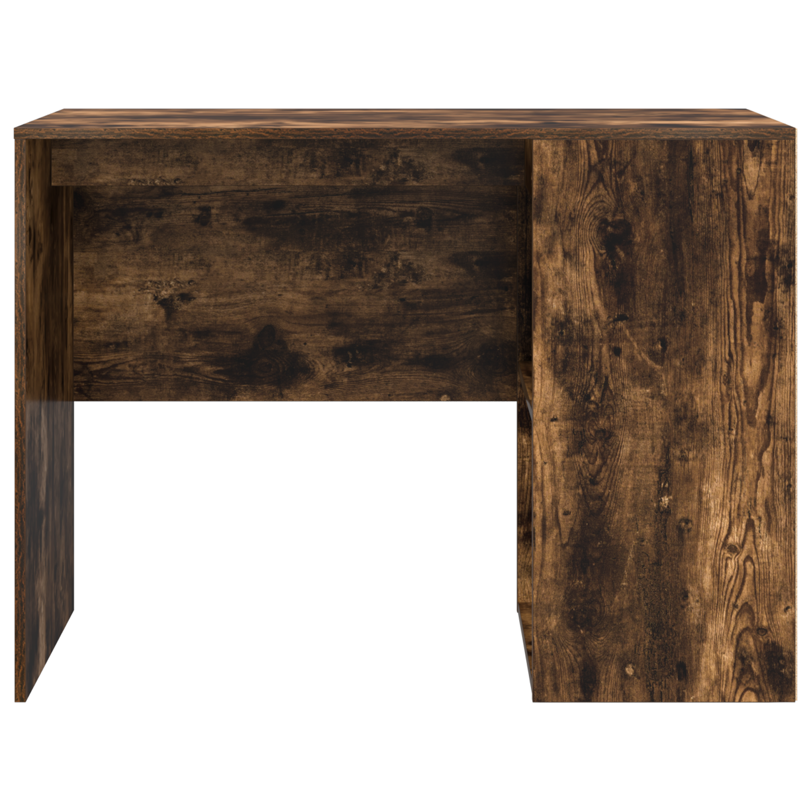 Writing Desk Smoked Oak Engineered wood Medium Writing Desk - Image 4